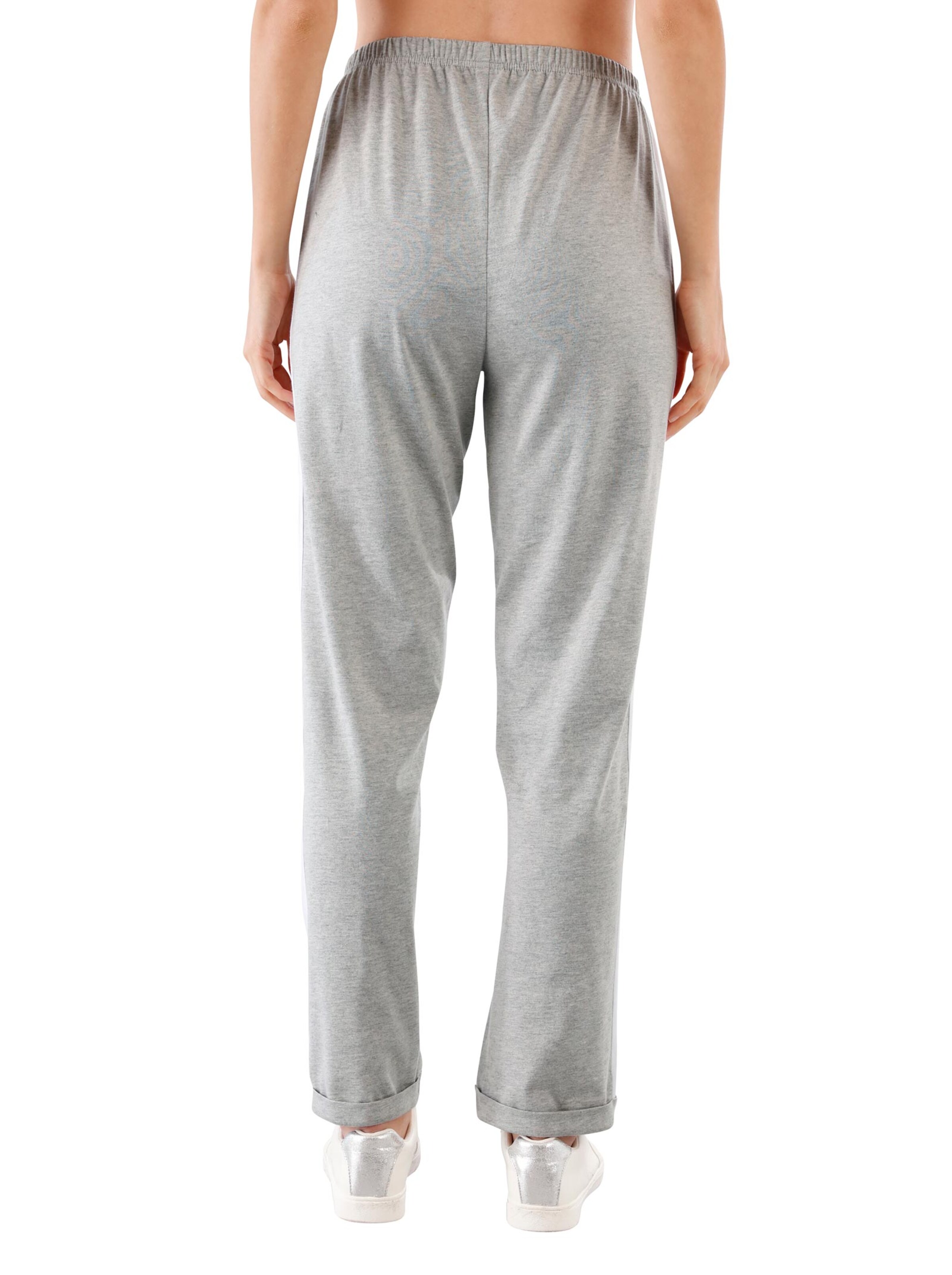 Freizeithose - hellgrau-meliert