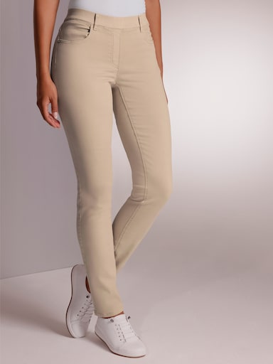 Ascari Schlupfjeans - beige