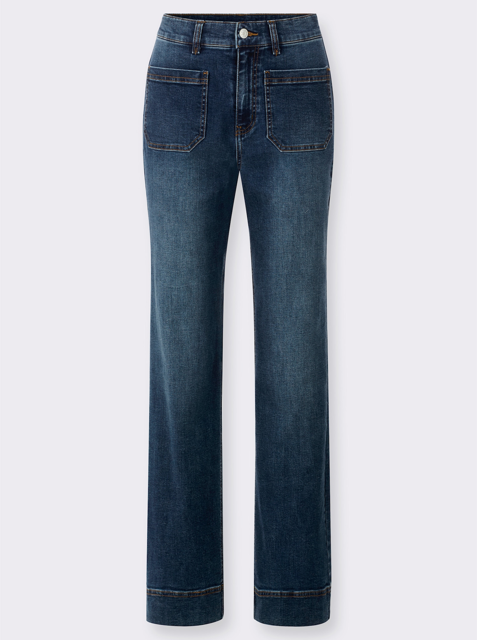 heine Jeans im Bootcut-Style - blue-stone-washed