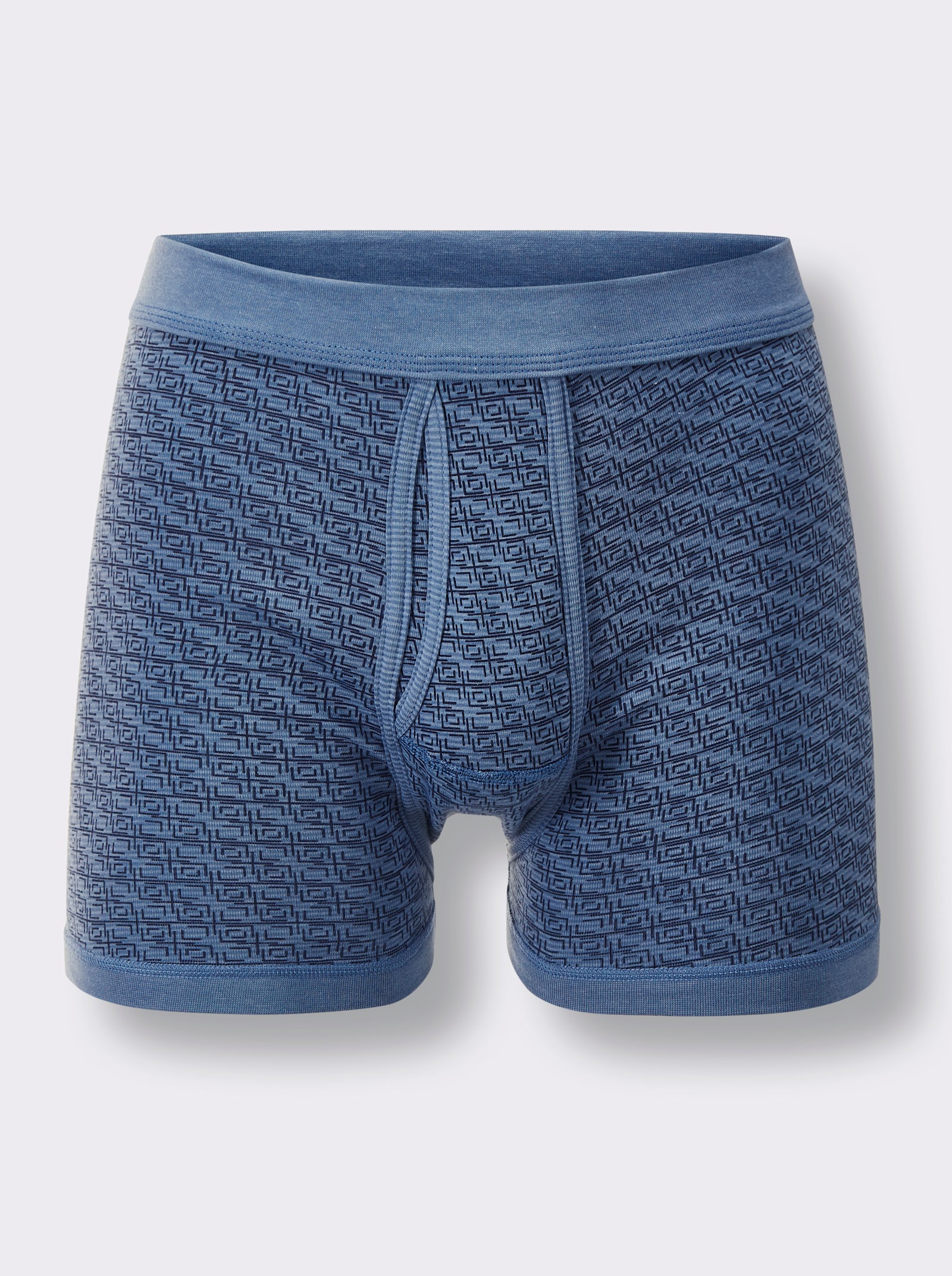 wäschepur men Boxerky - světlemodrá-potisk