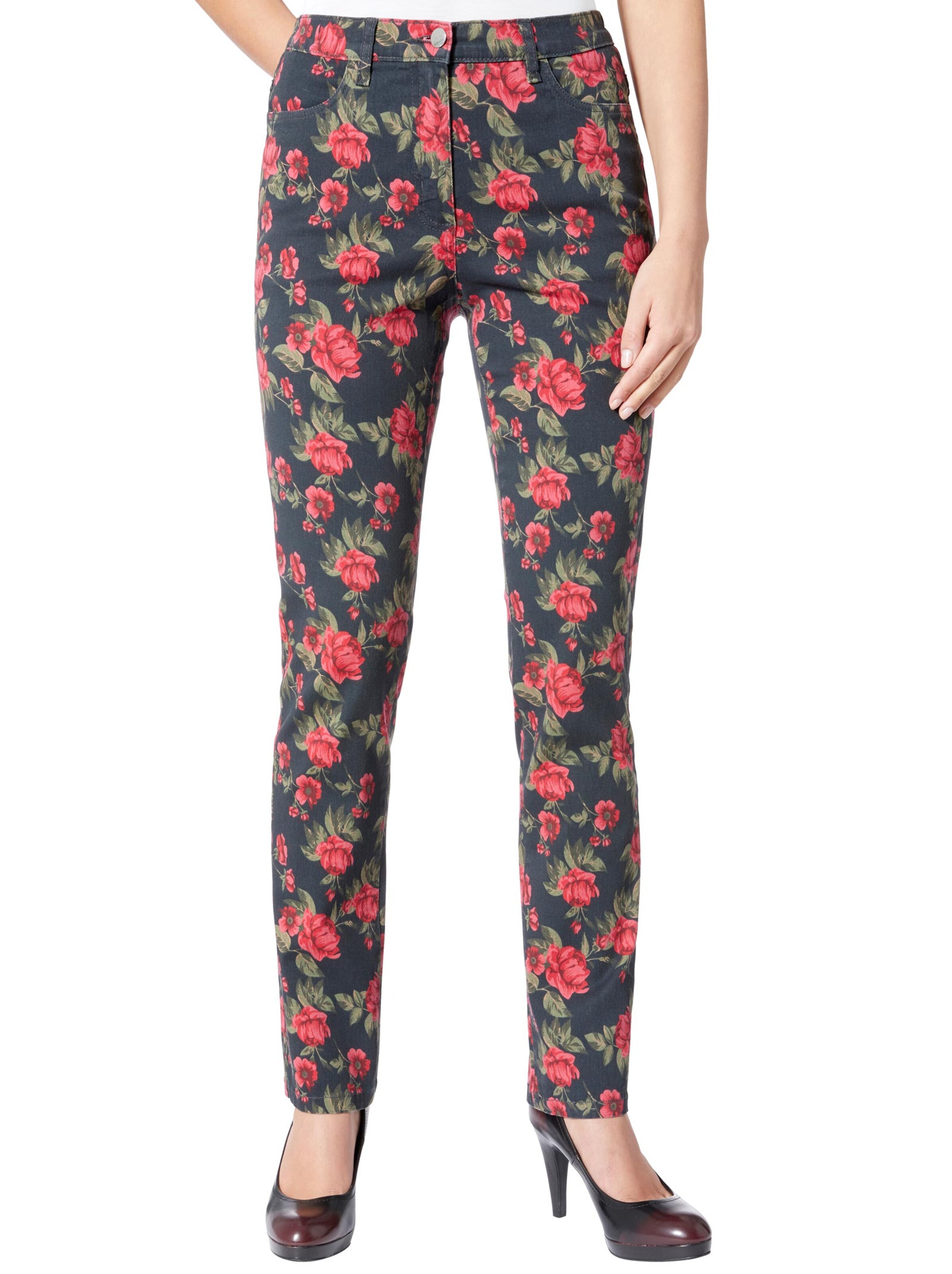 Stretch-Hose - bunt-bedruckt