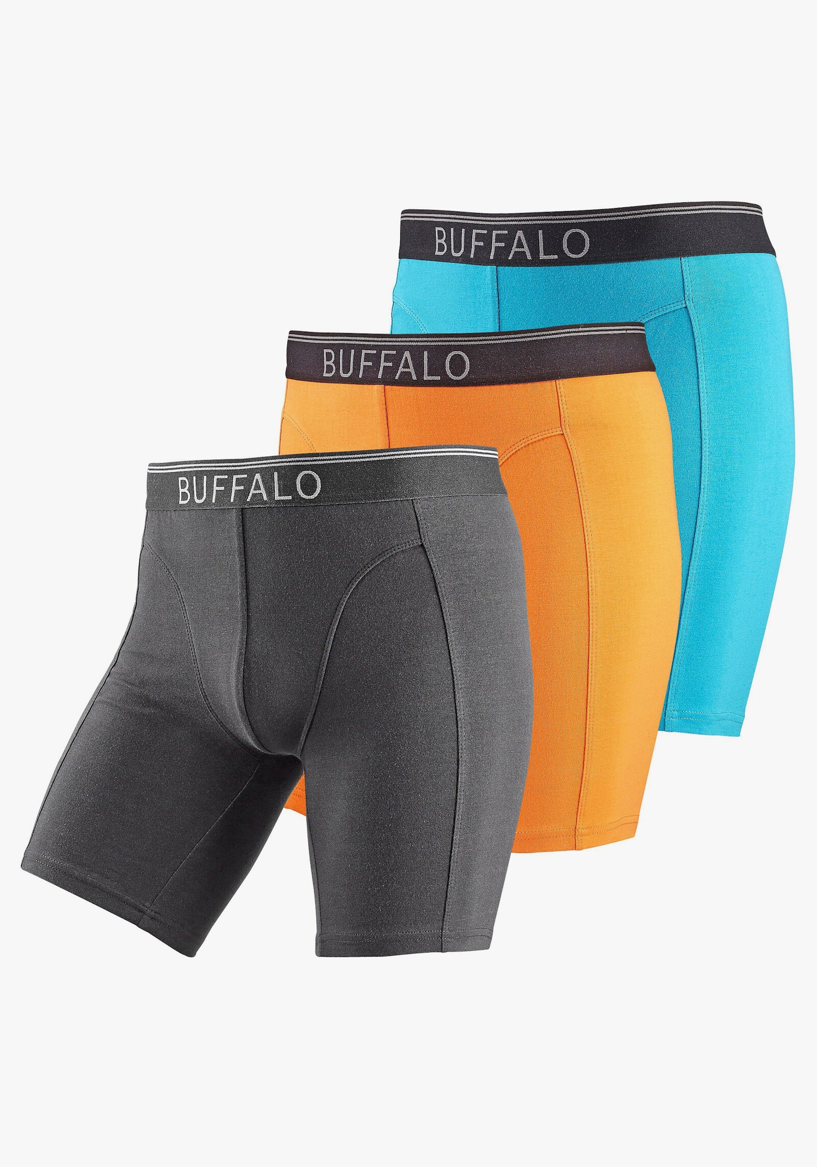 Buffalo Langer Boxer - türkis, orange, schwarz