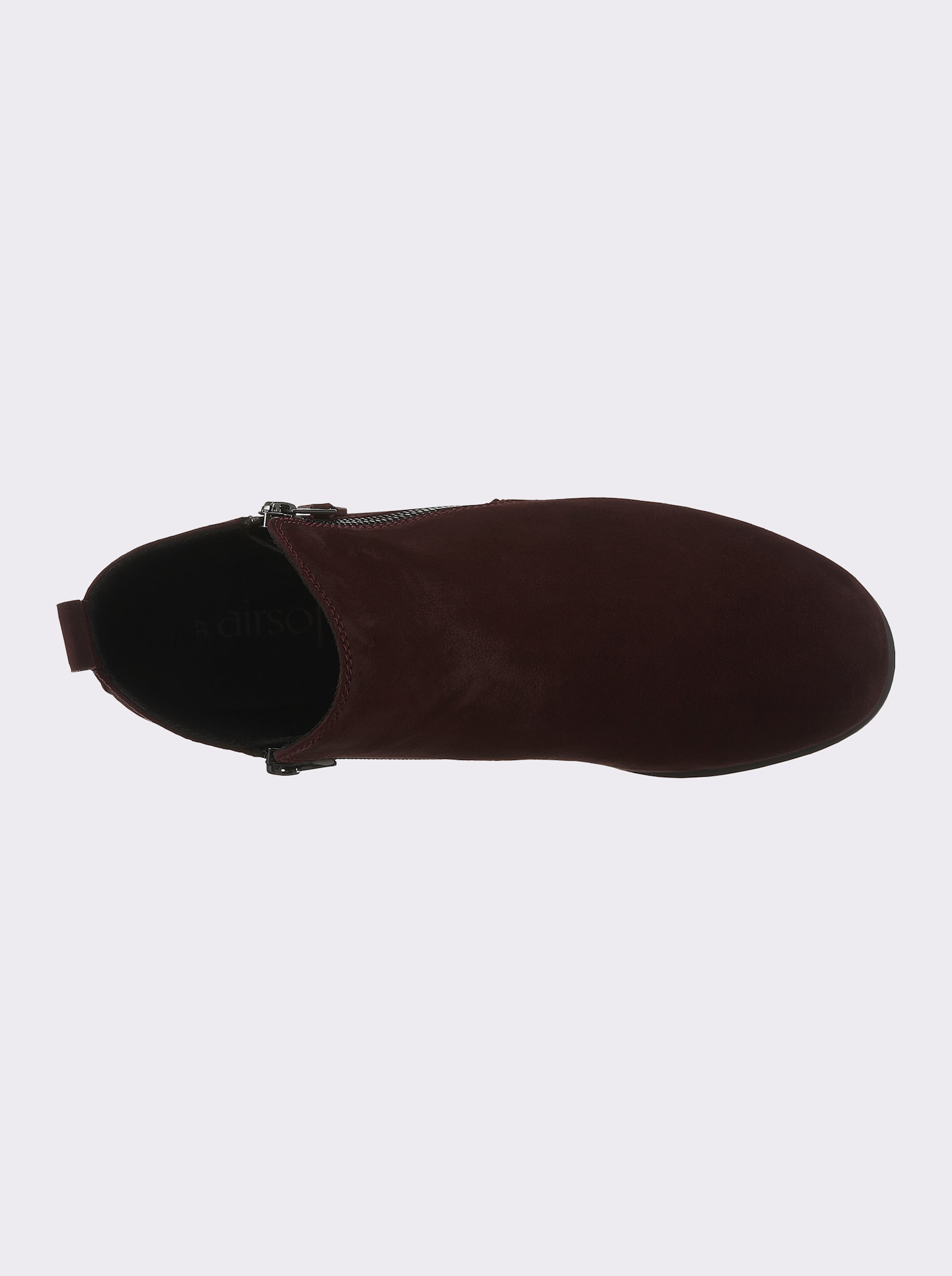 airsoft modern+ Stiefelette mit Nubukleder - bordeaux