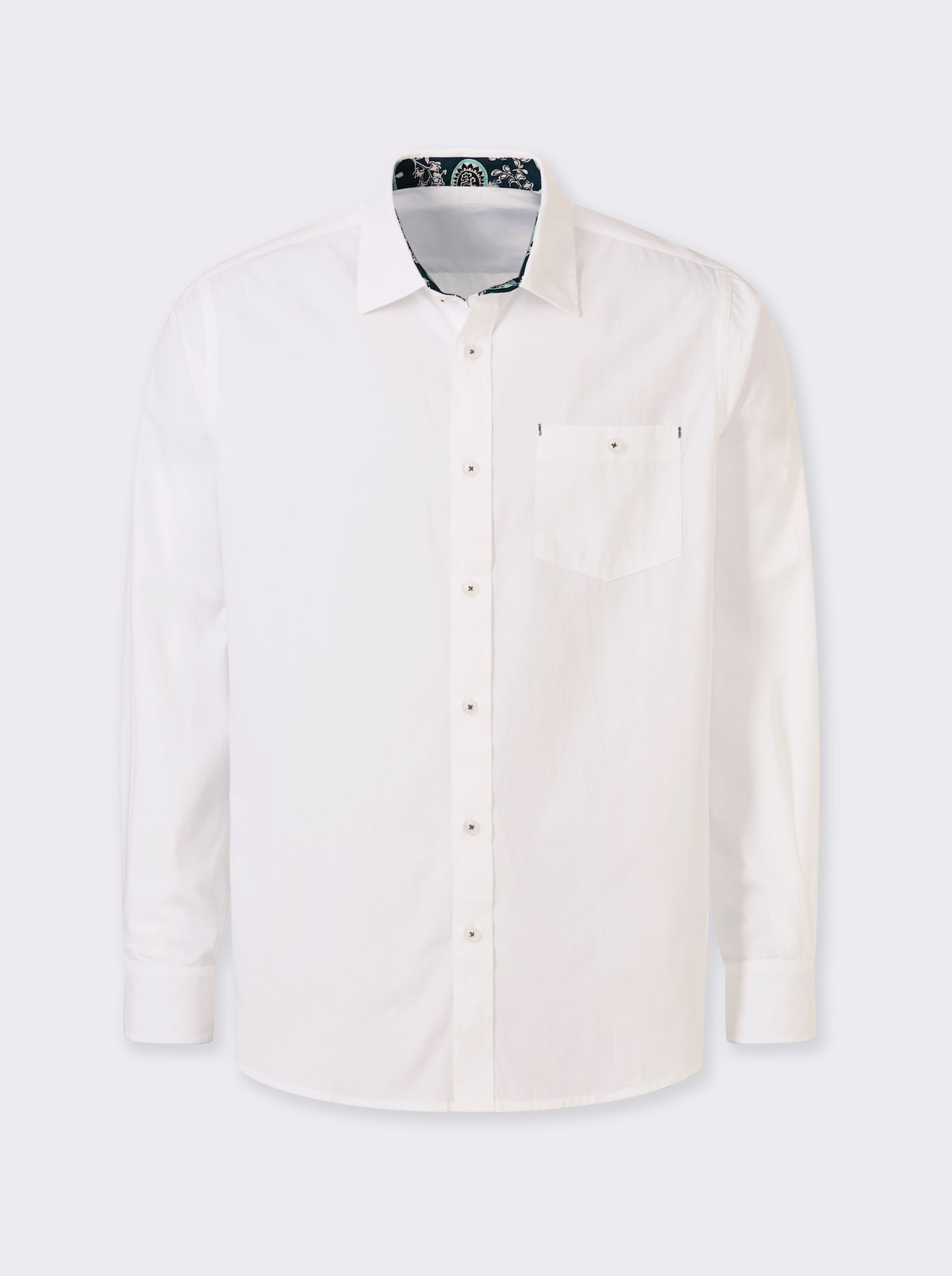 Marco Donati Langarmhemd mit Details im Paisley-Print - weiss