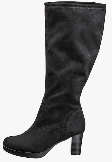 sheego Weitschaftstiefel - schwarz