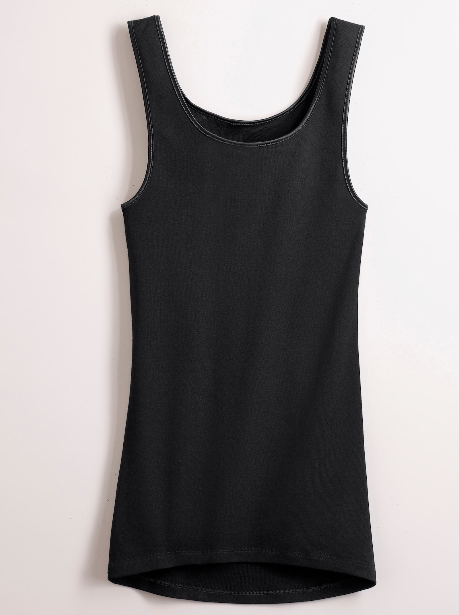 comazo Košilka s prodlouženým zadním dílem - černá