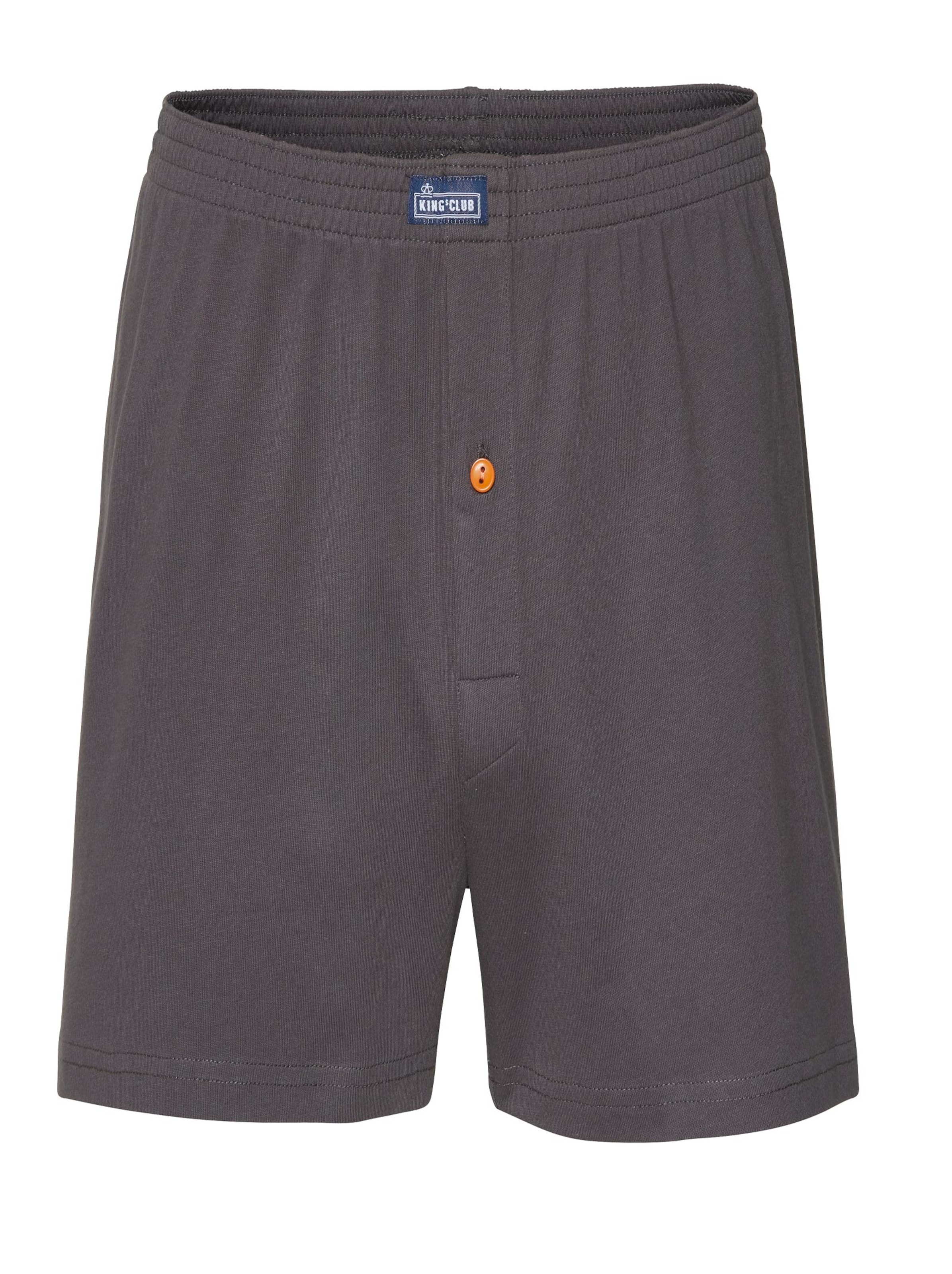 KINGsCLUB Boxershorts - anthrazit + anthrazit-kariert