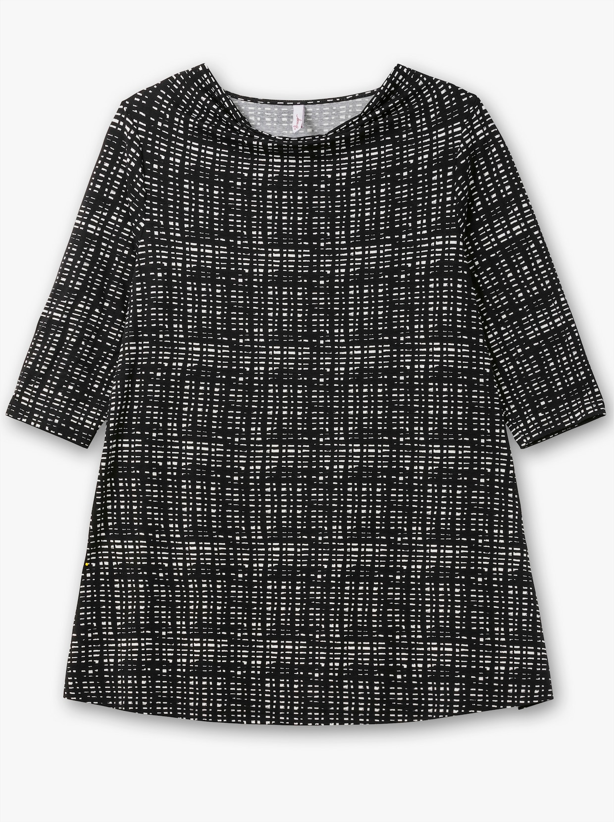 sheego Longshirt - schwarz-weiß