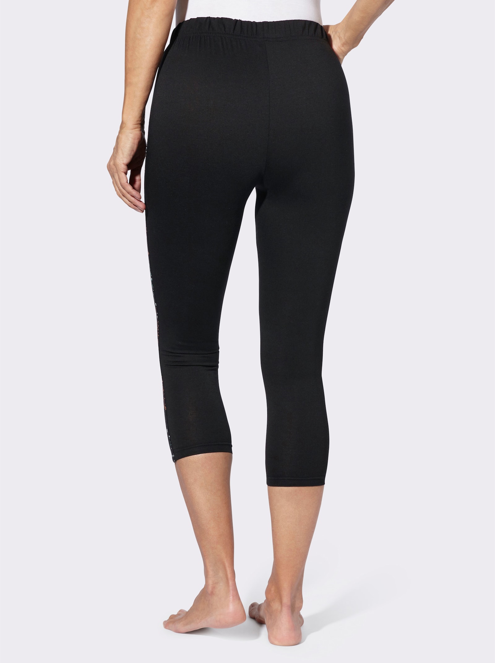 Ankellånga leggings - svart