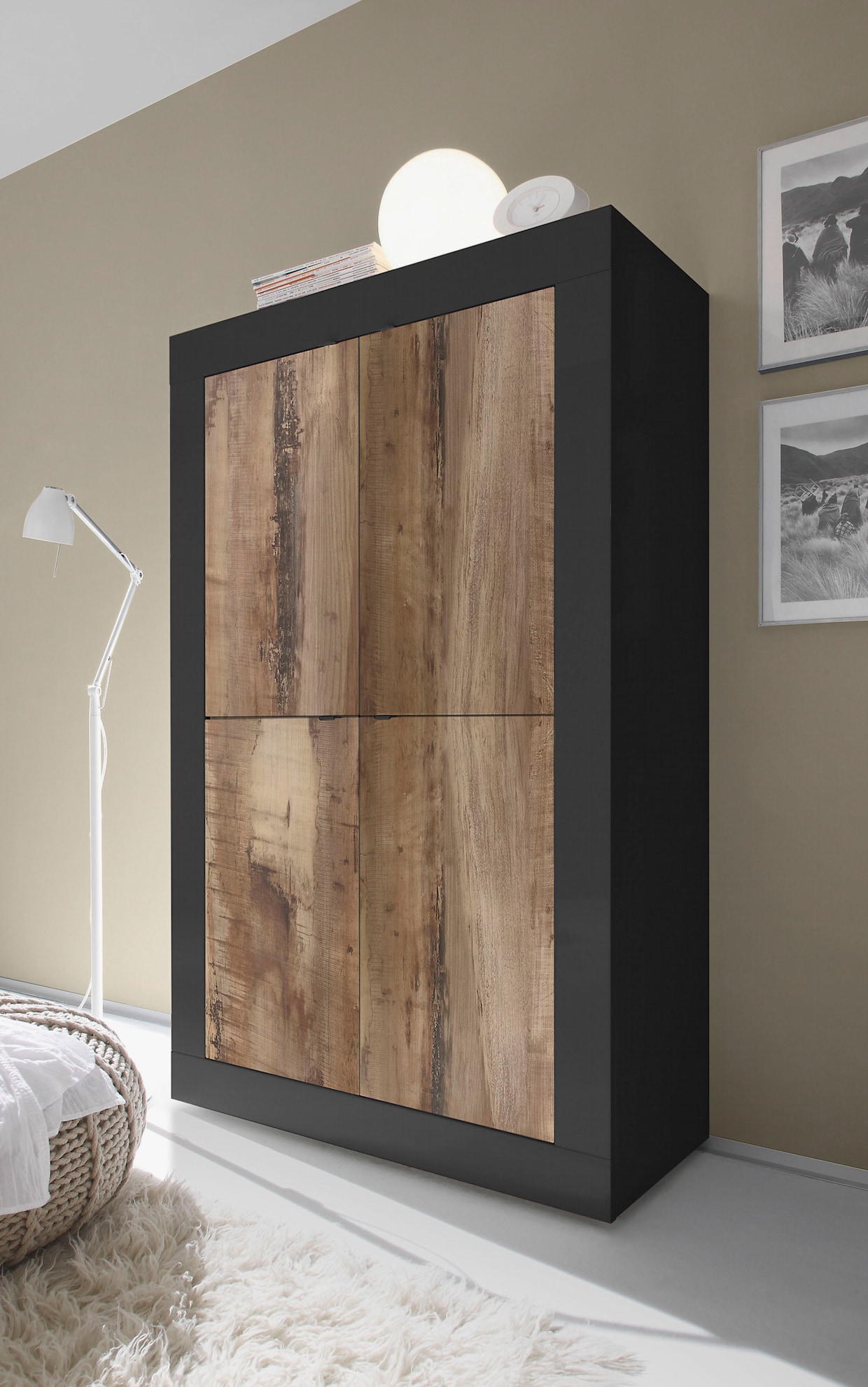 INOSIGN Highboard - schwarz matt/pero