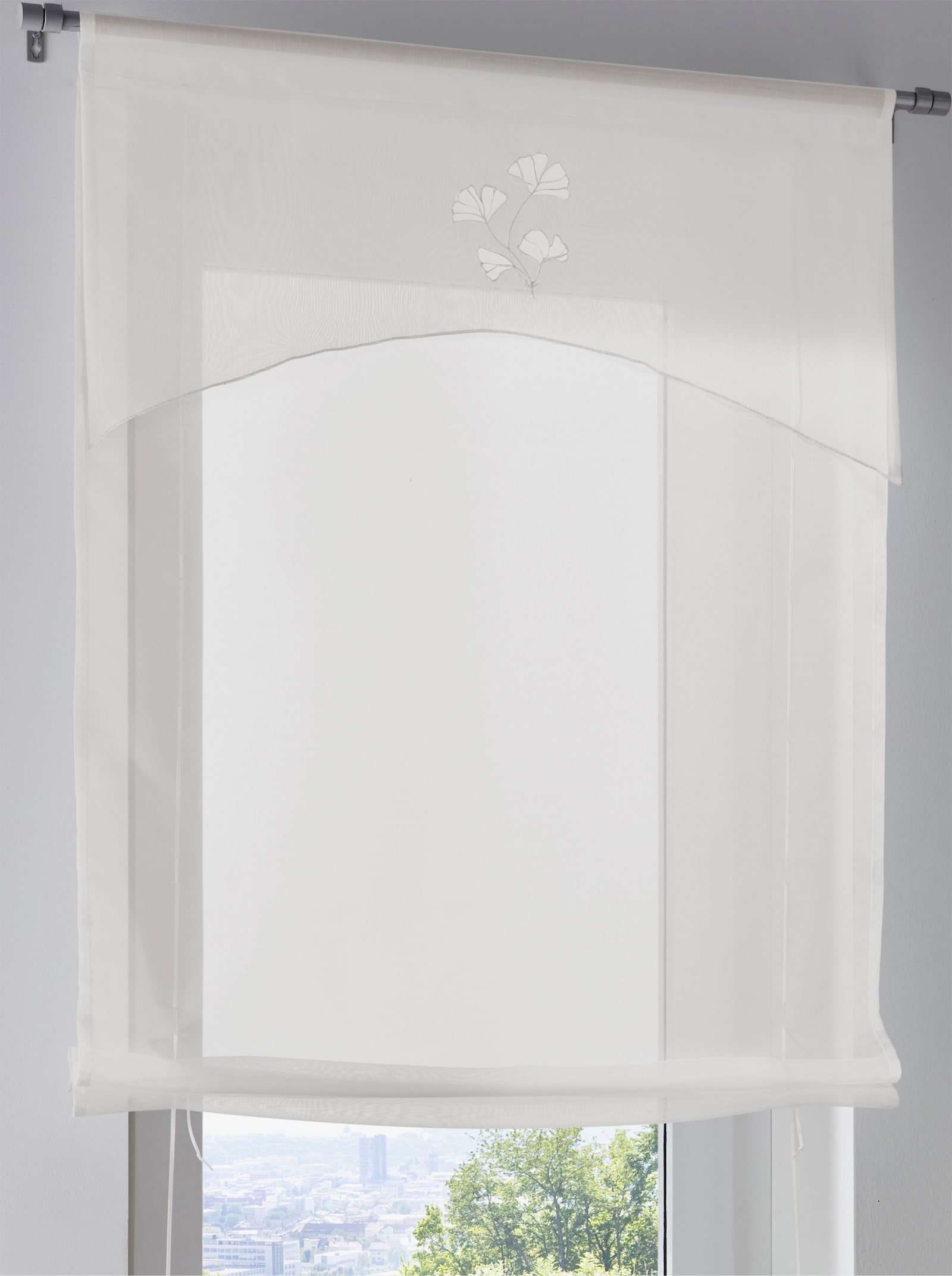 heine home Bändchenrollo - offwhite