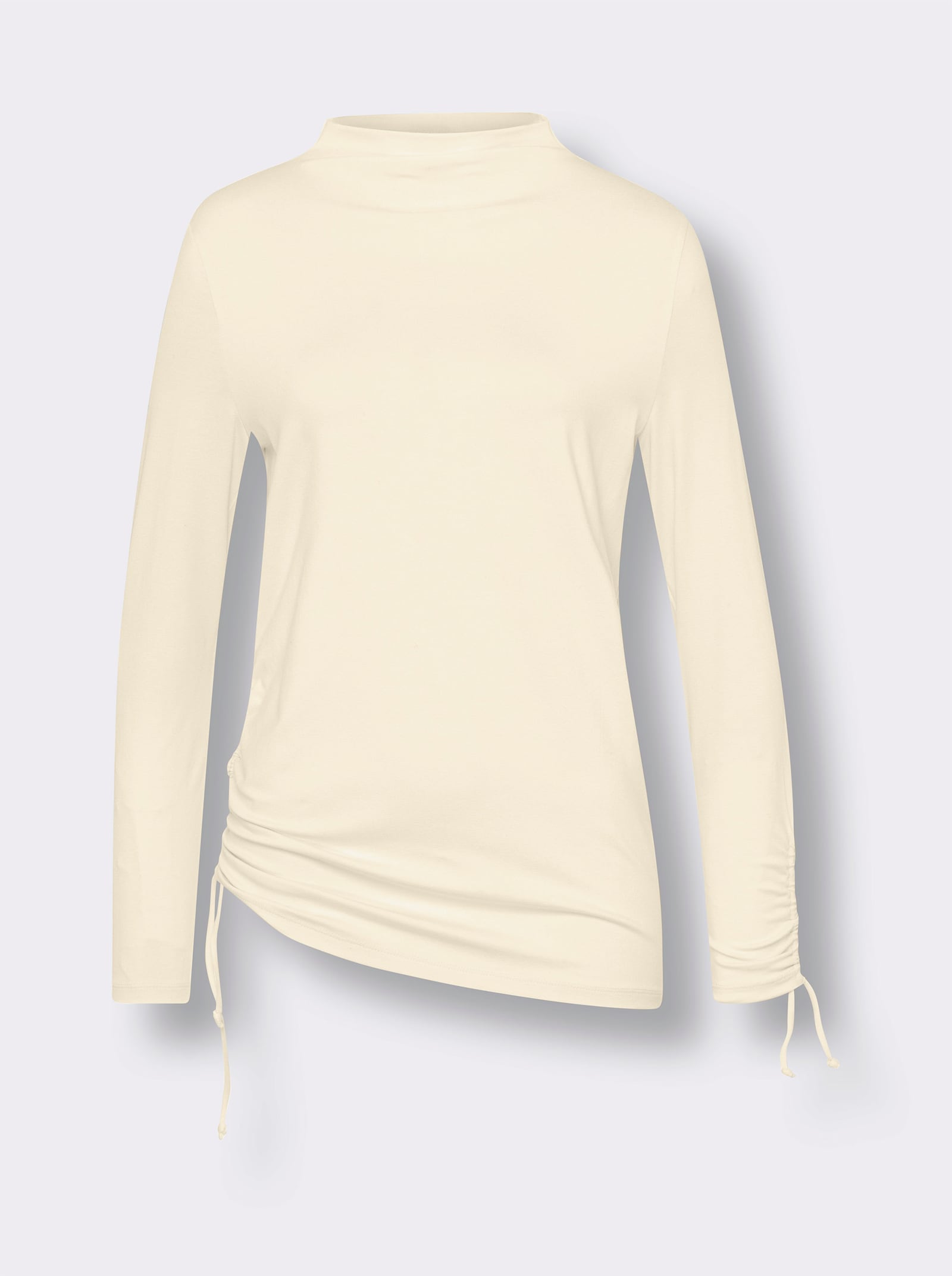 heine Langarmshirt mit seitlichem Bindeband - champagner