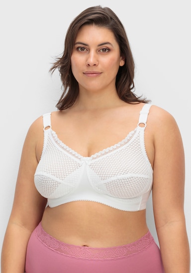 Miss Mary BH ohne Bügel mit vorne verstellbaren Trägern - weiß