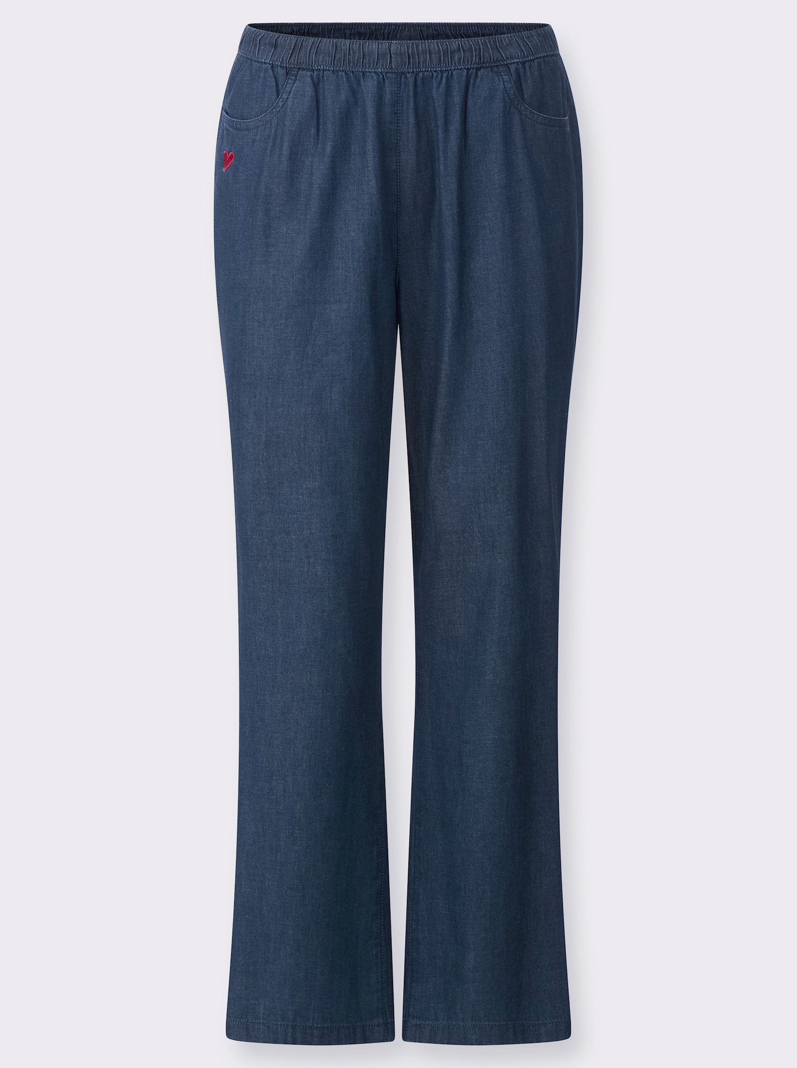 Comfortjeans in wijd model - blue-stonewashed