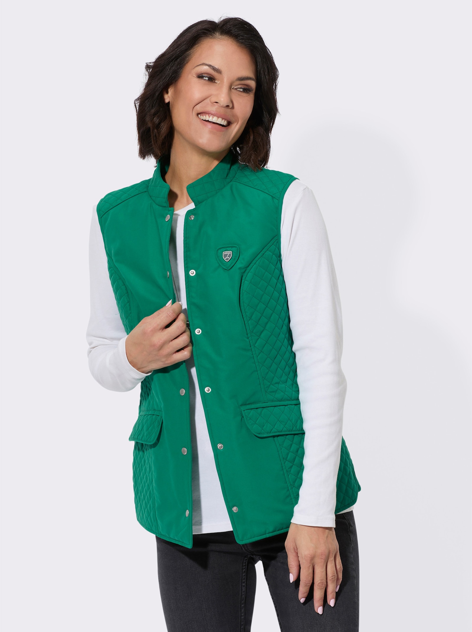 Gilet met binnenzak - groen