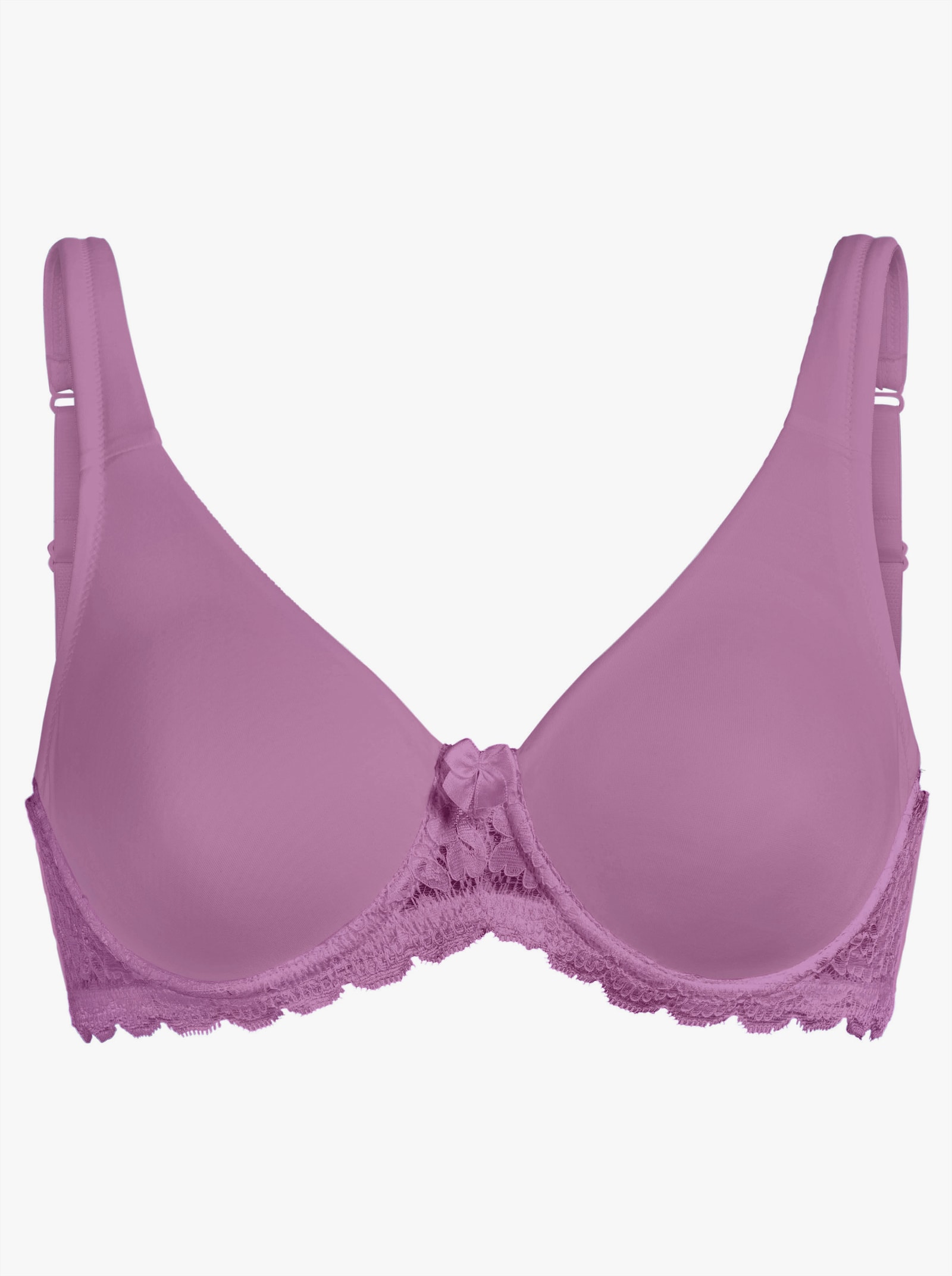 wäschepur T-Shirt-BH mit Bügel und wattierten Trägern - lavendel
