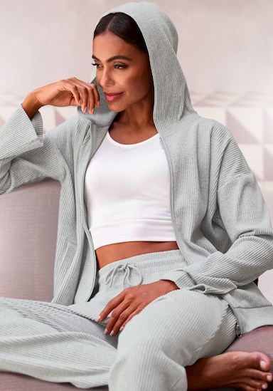 French Connection Sweatjacke - hellgrau