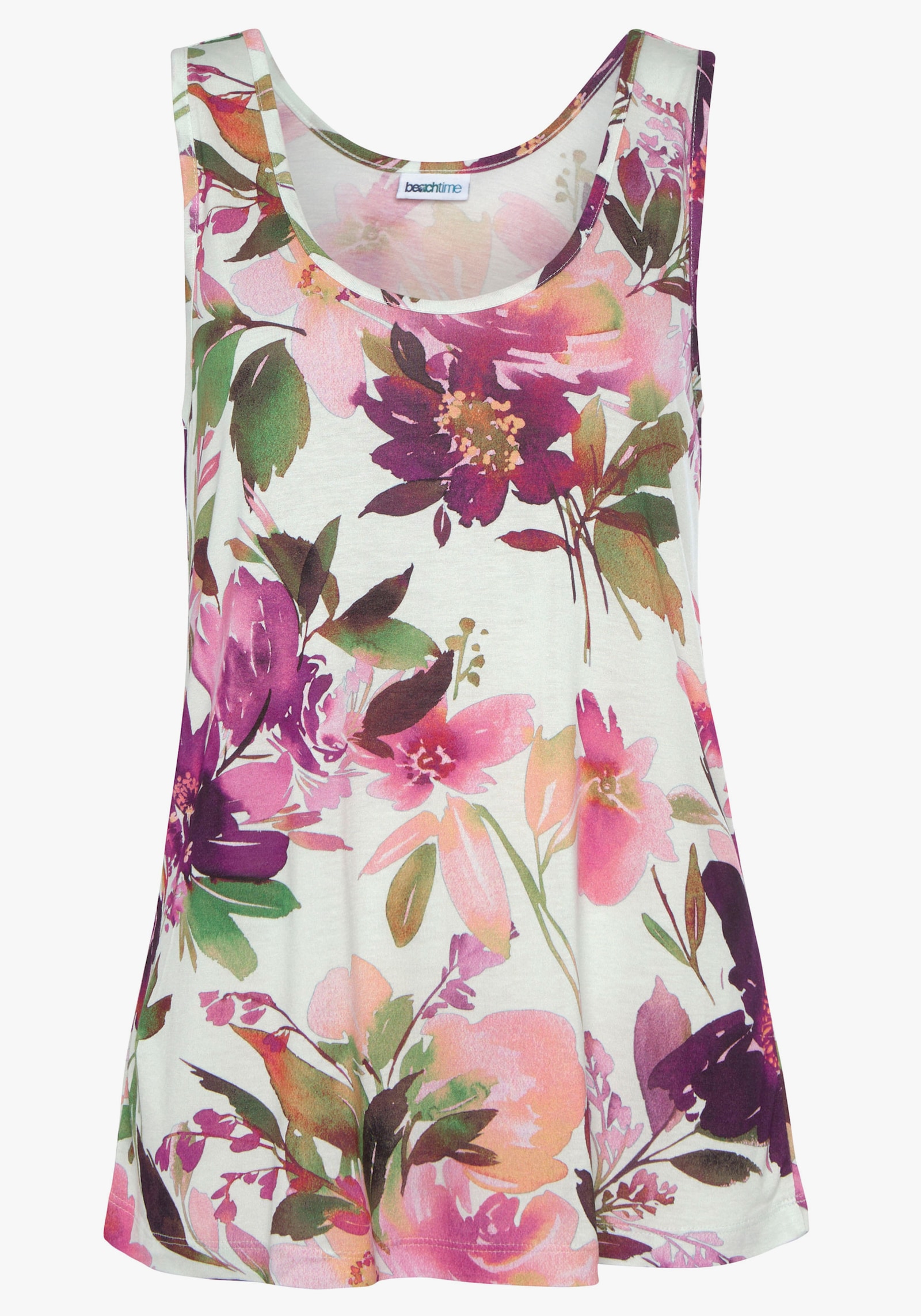 Beachtime Débardeur - imprimé + blanc