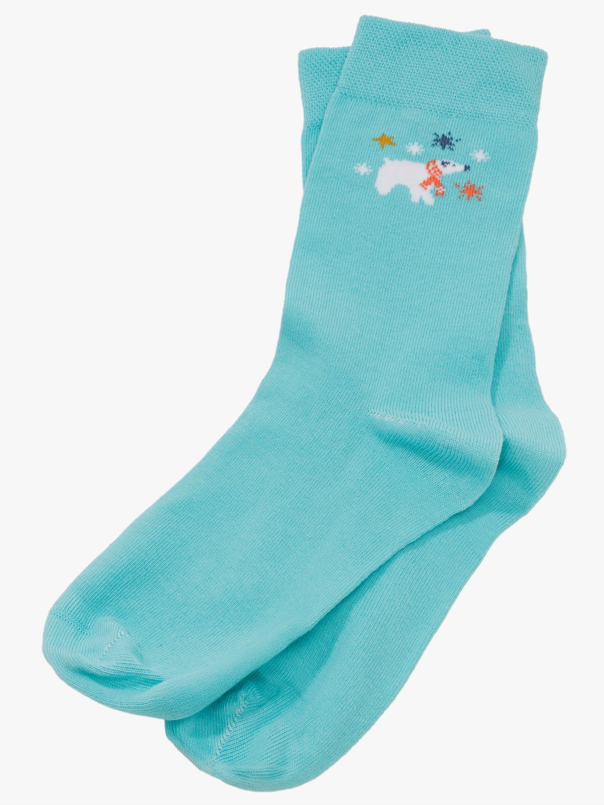 wäschepur Socken mit Eisbären-Print - ozean