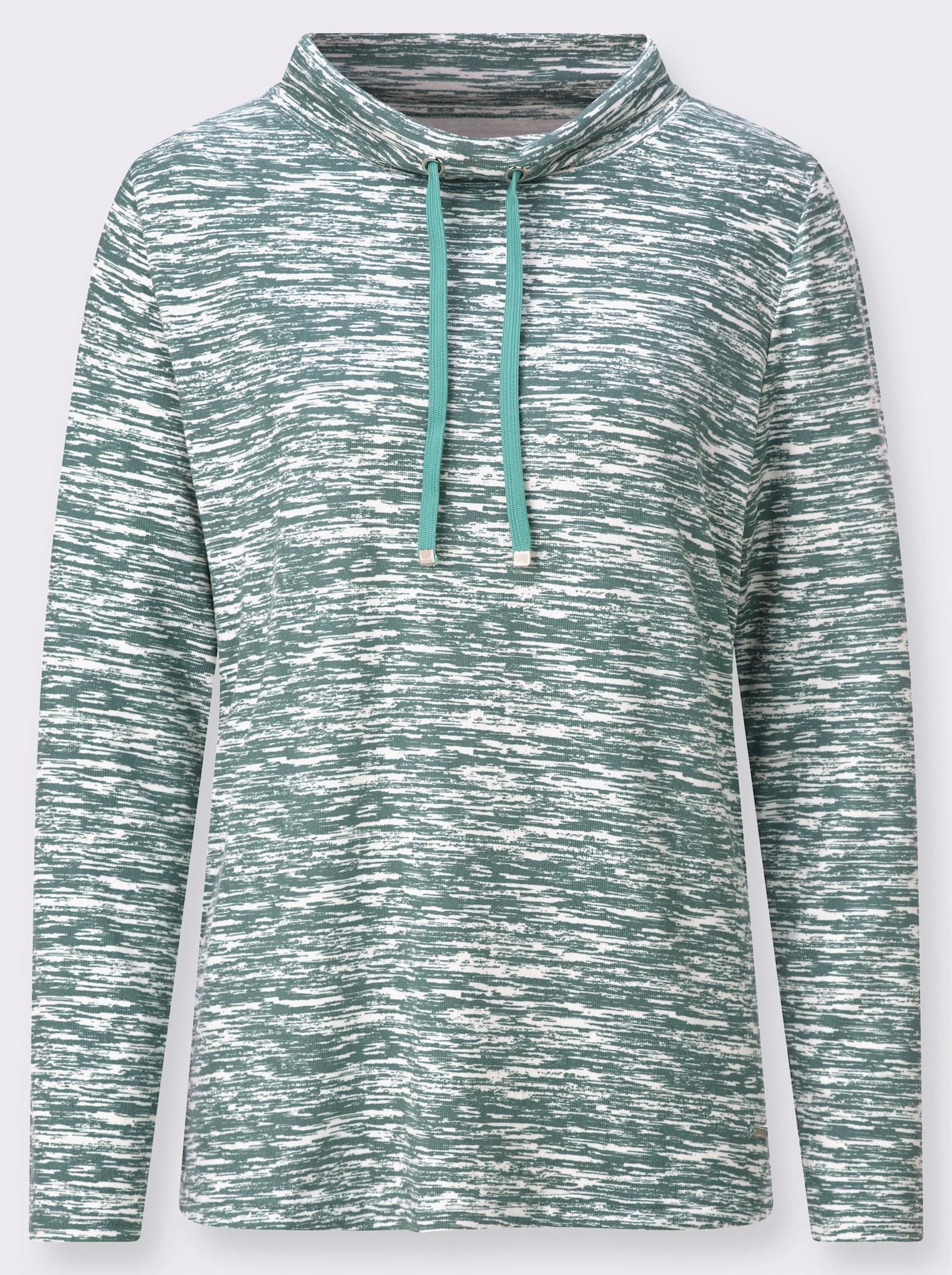 Winter-Shirt - jade-bedruckt