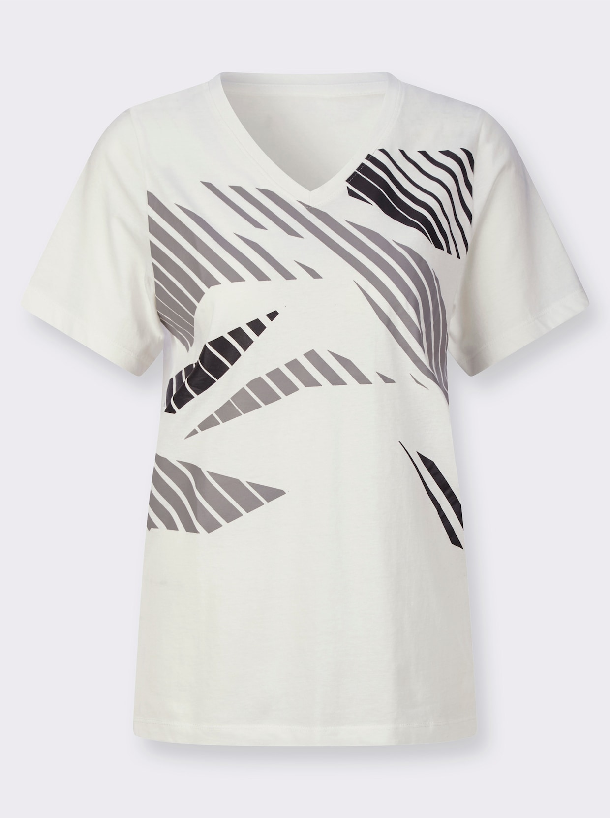 Freizeitshirt - ecru-bedruckt
