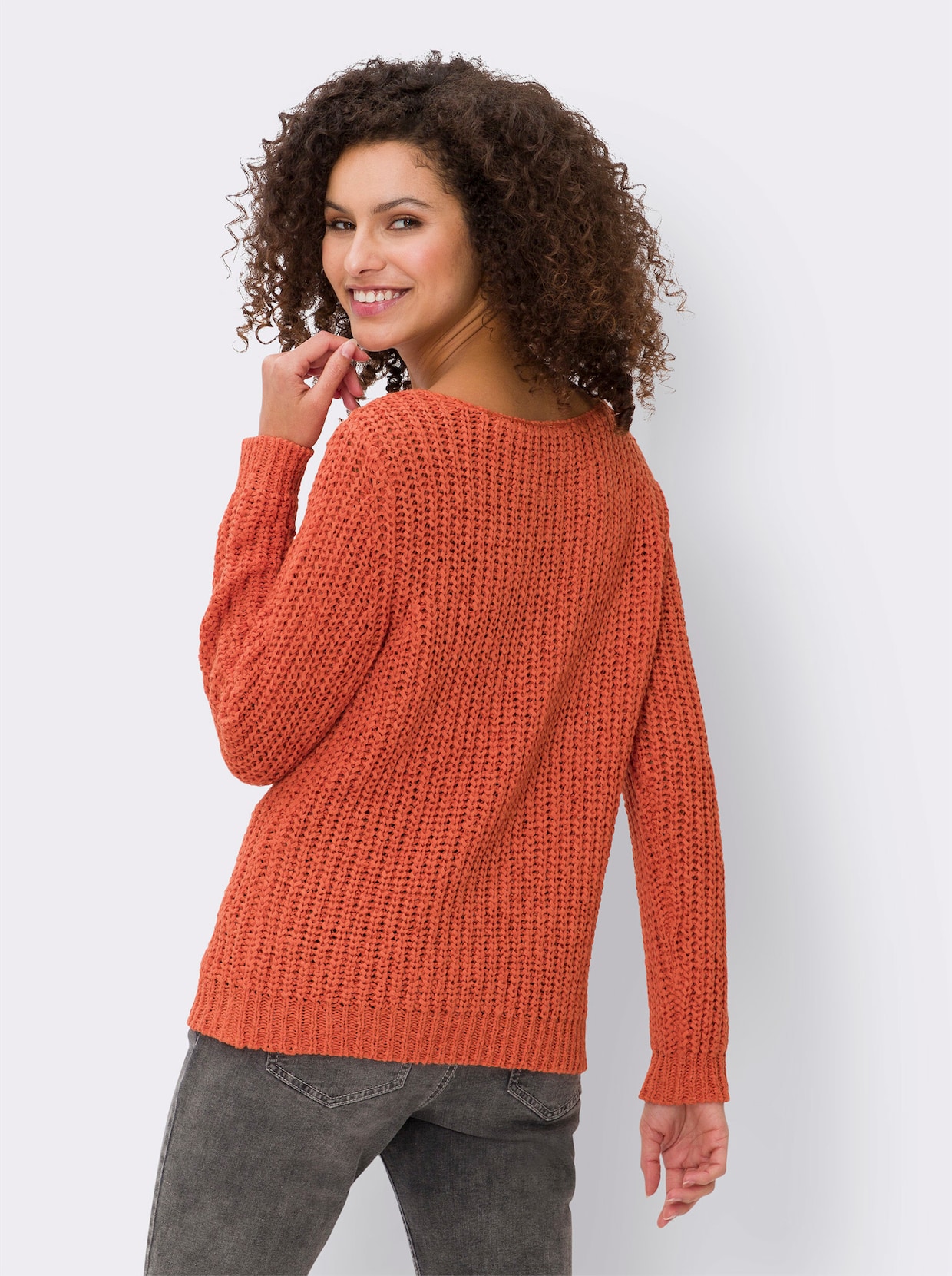 heine Pullover met lange mouwen - oranje