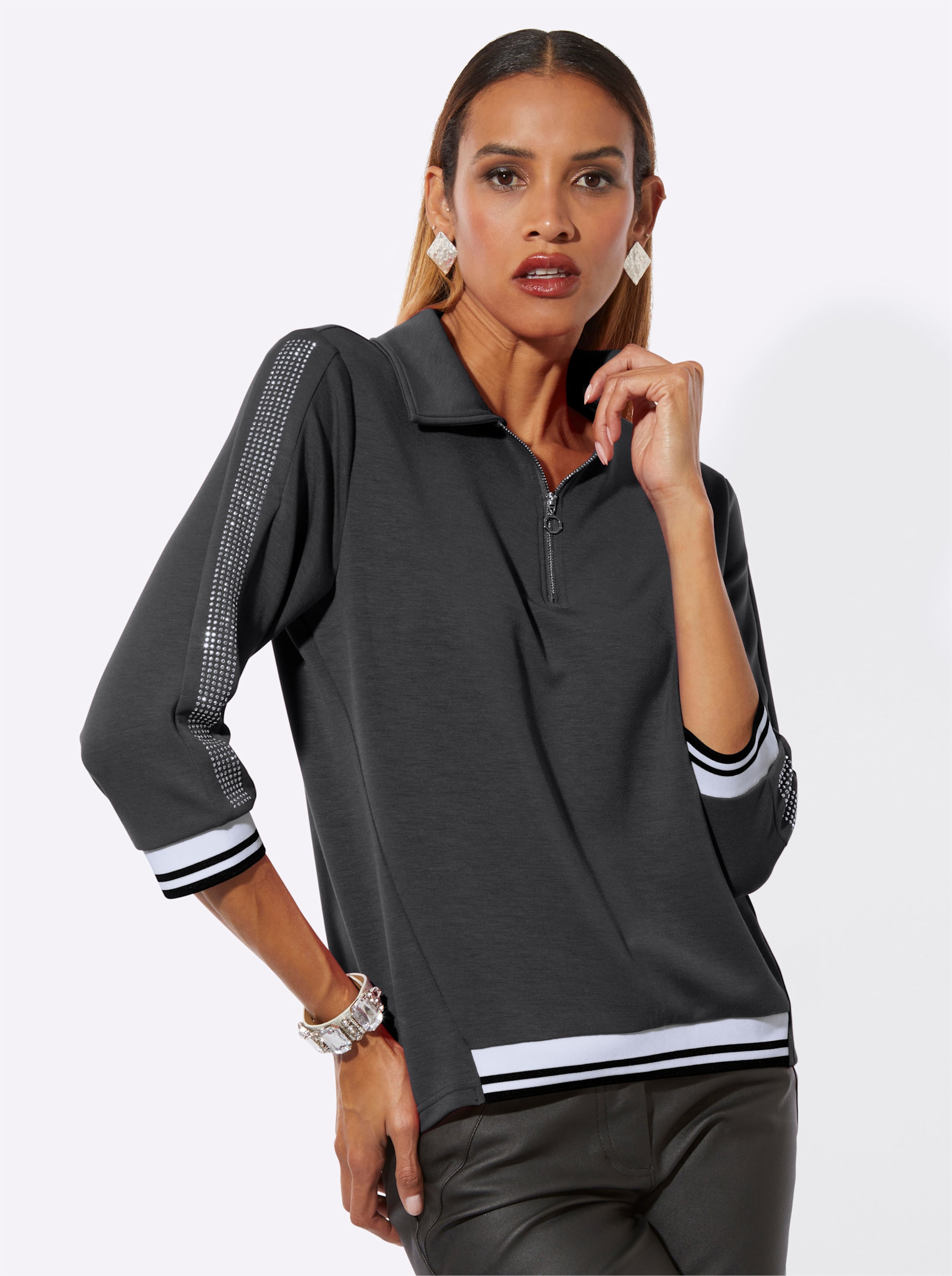 Langarm-Poloshirt