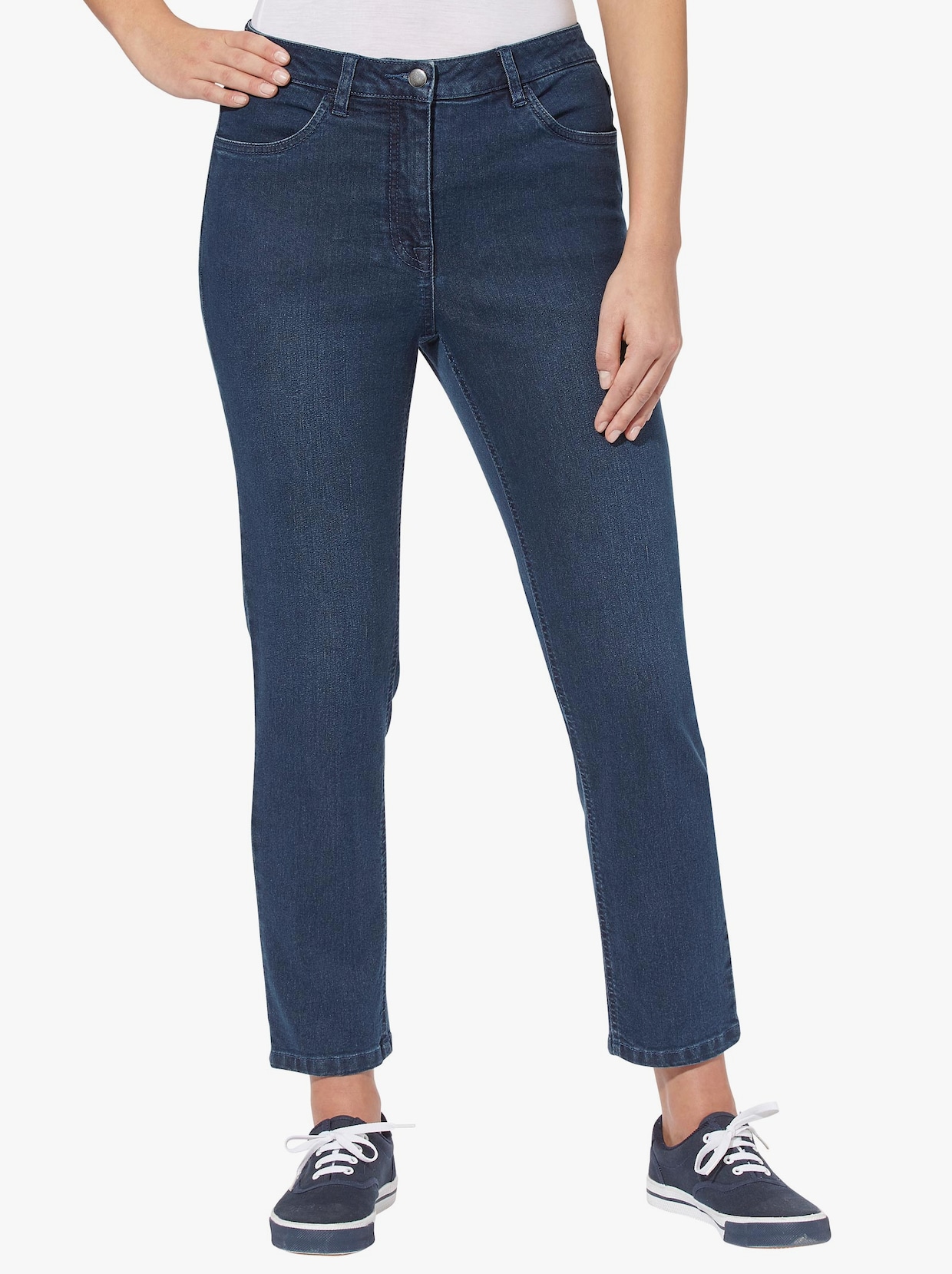 7/8-Jeans - blue-stone-washed