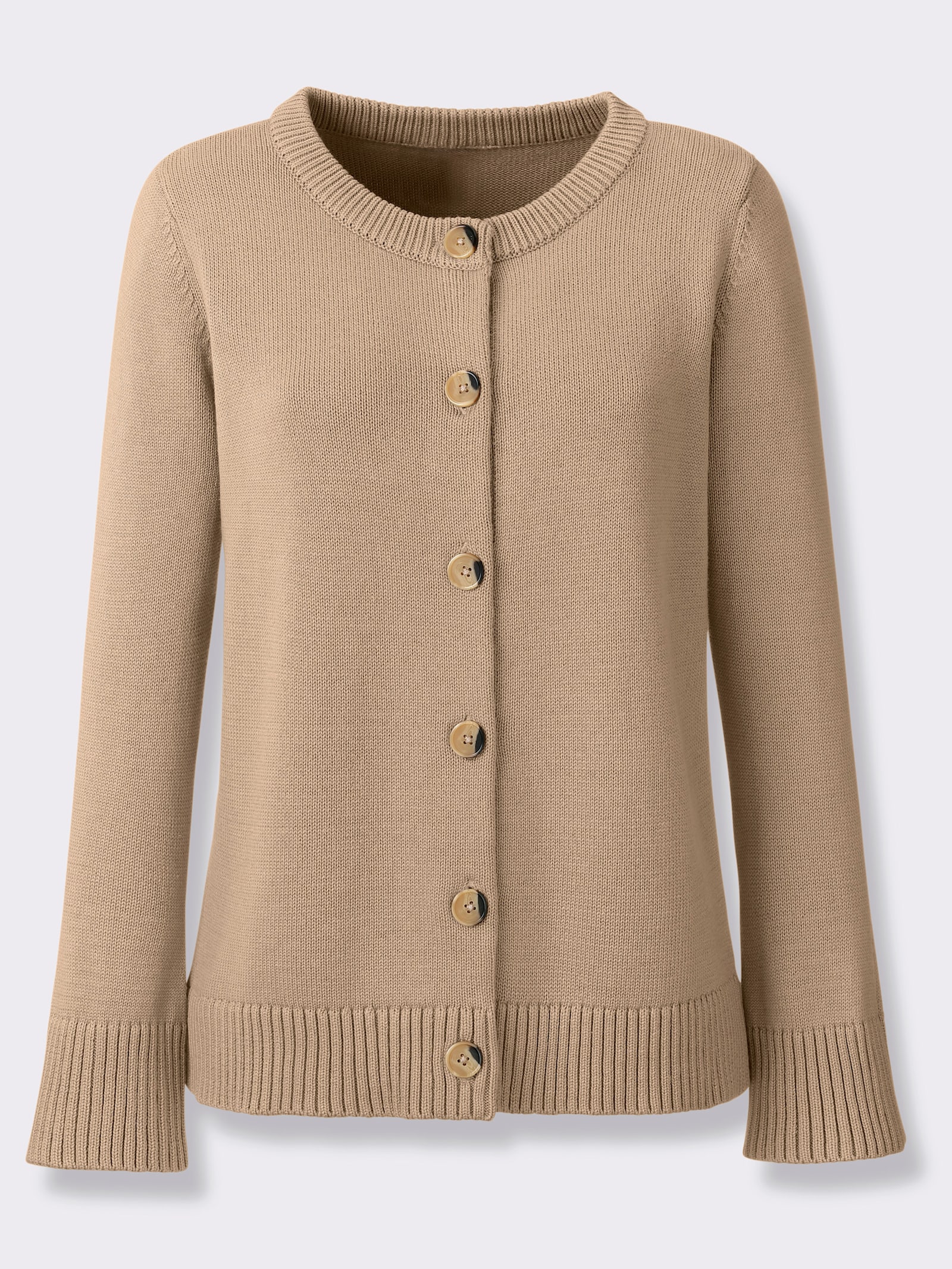 heine Strickjacke in Kurzform - beige