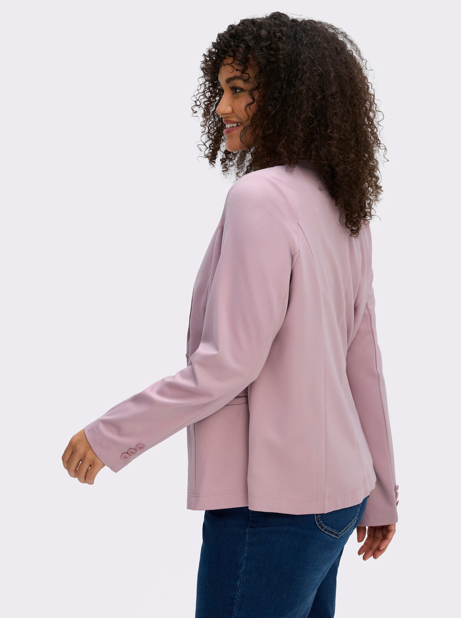Jerseyblazer in Interlock-Qualität - mauve