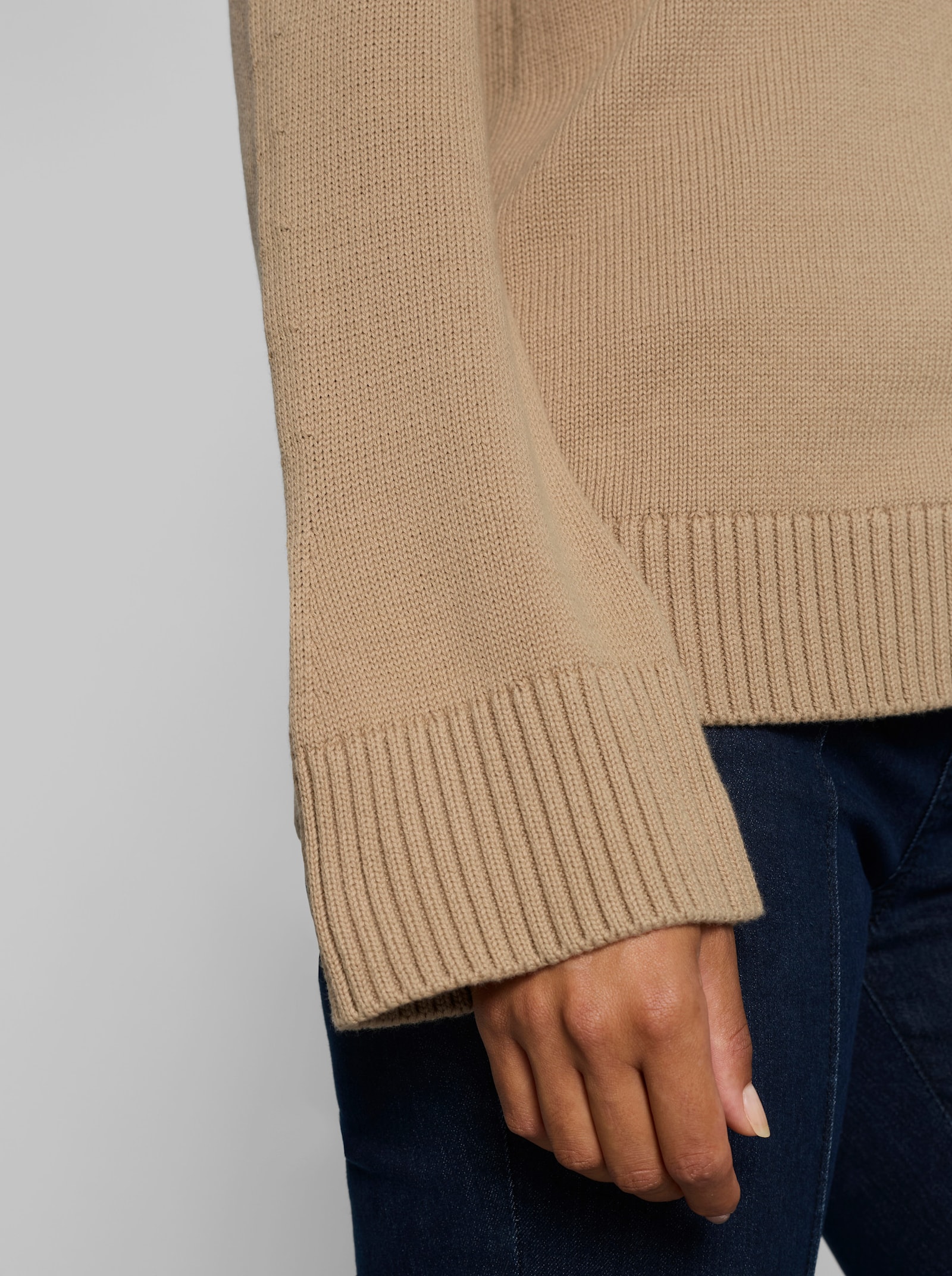 heine Strickjacke in Kurzform - beige