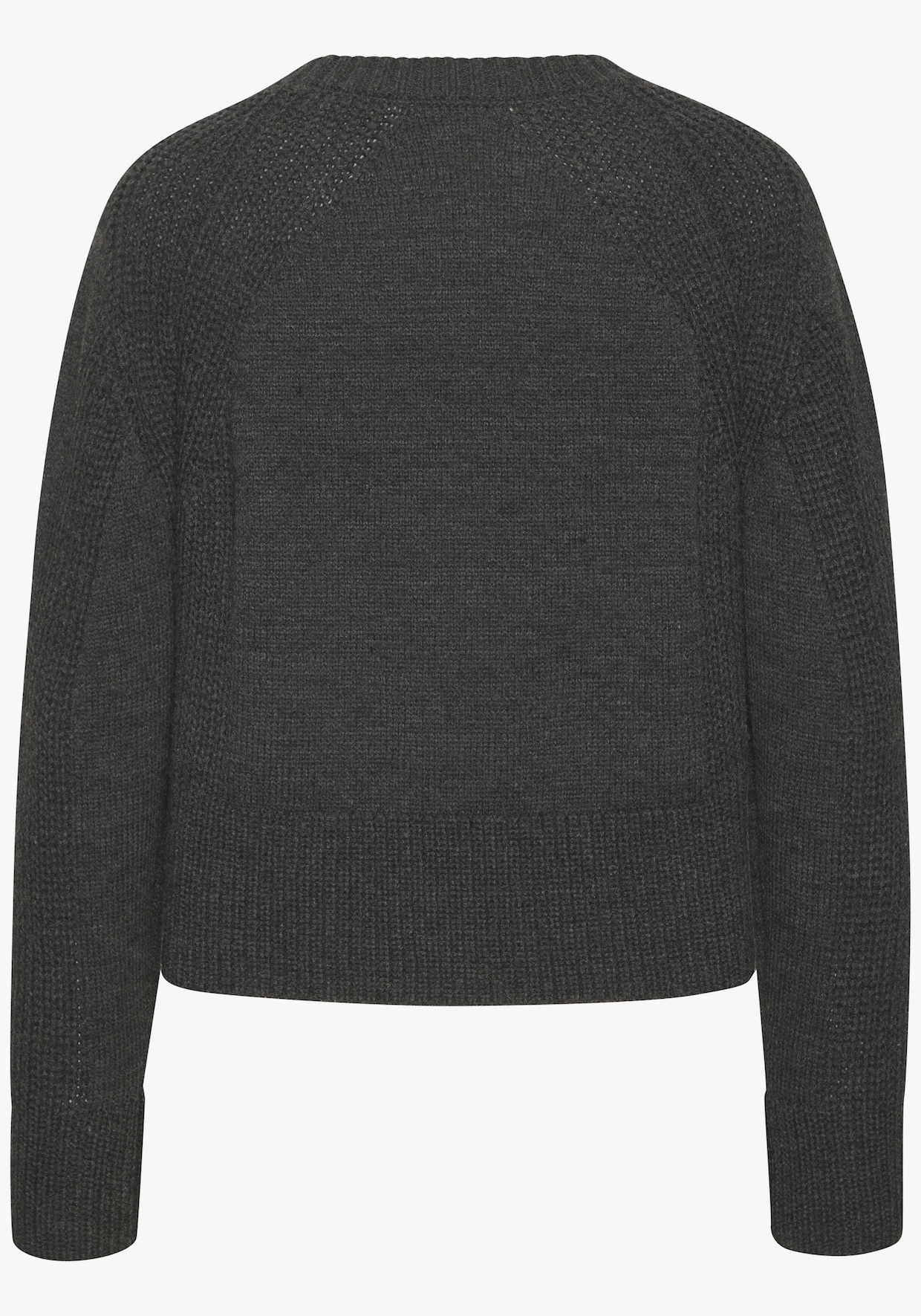 LASCANA Strickpullover - dunkelgrau meliert