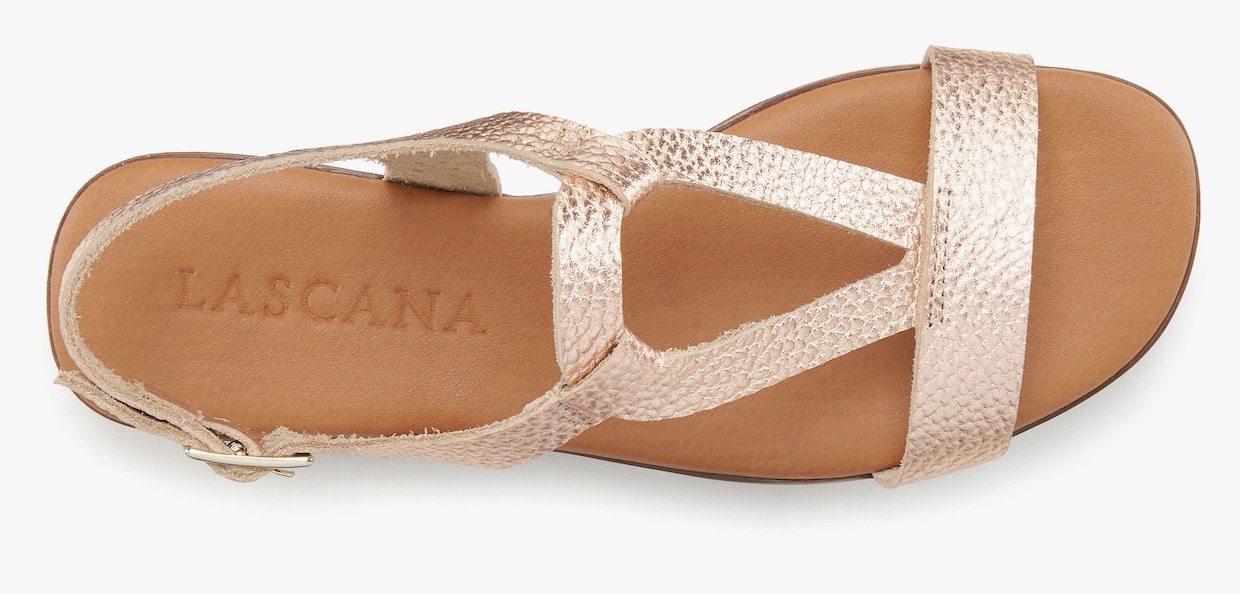 LASCANA slipper - roségoudkleurig