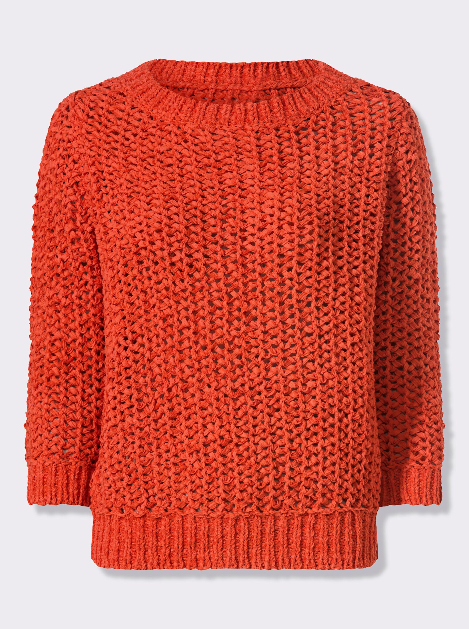 heine Strickpullover leicht transparent - terra