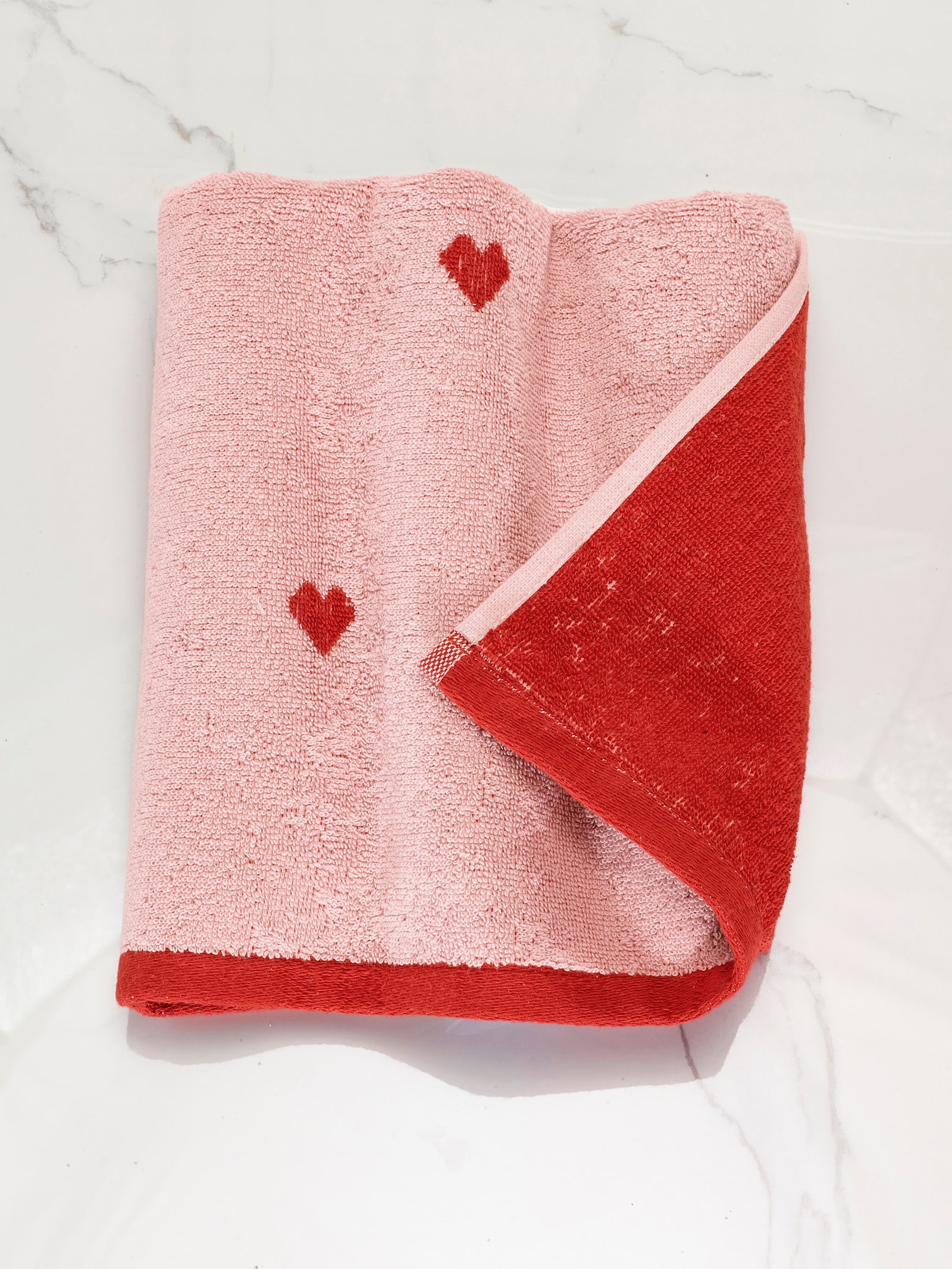 5-delige handdoekenset - roze