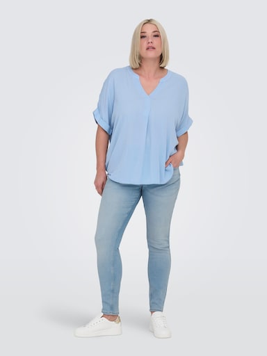 ONLY CARMAKOMA High-waist-Jeans - light blue denim