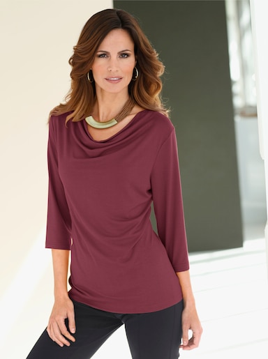 Wasserfallshirt - bordeaux