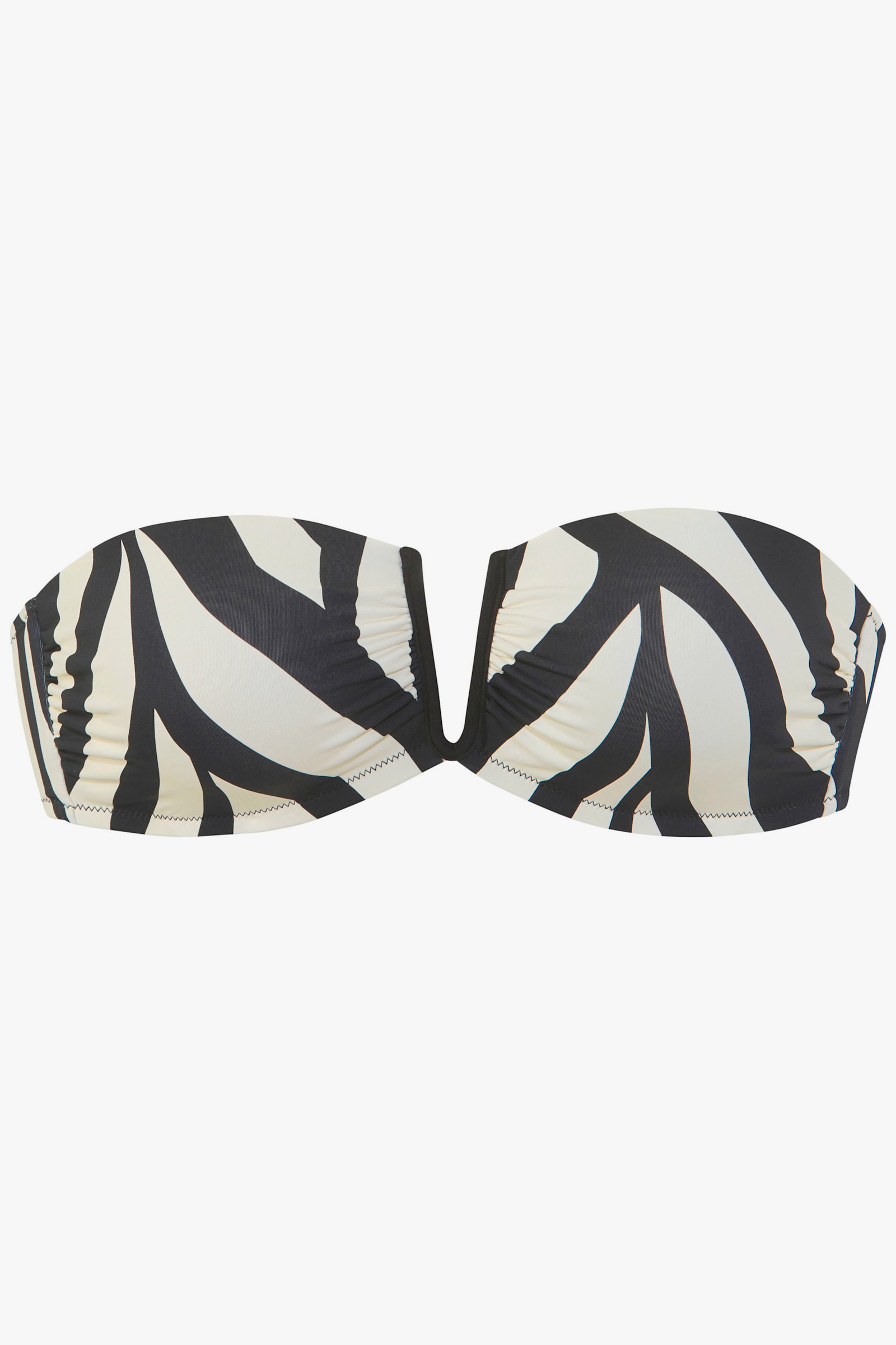 French Connection Bandeau-Bikini - schwarz-creme