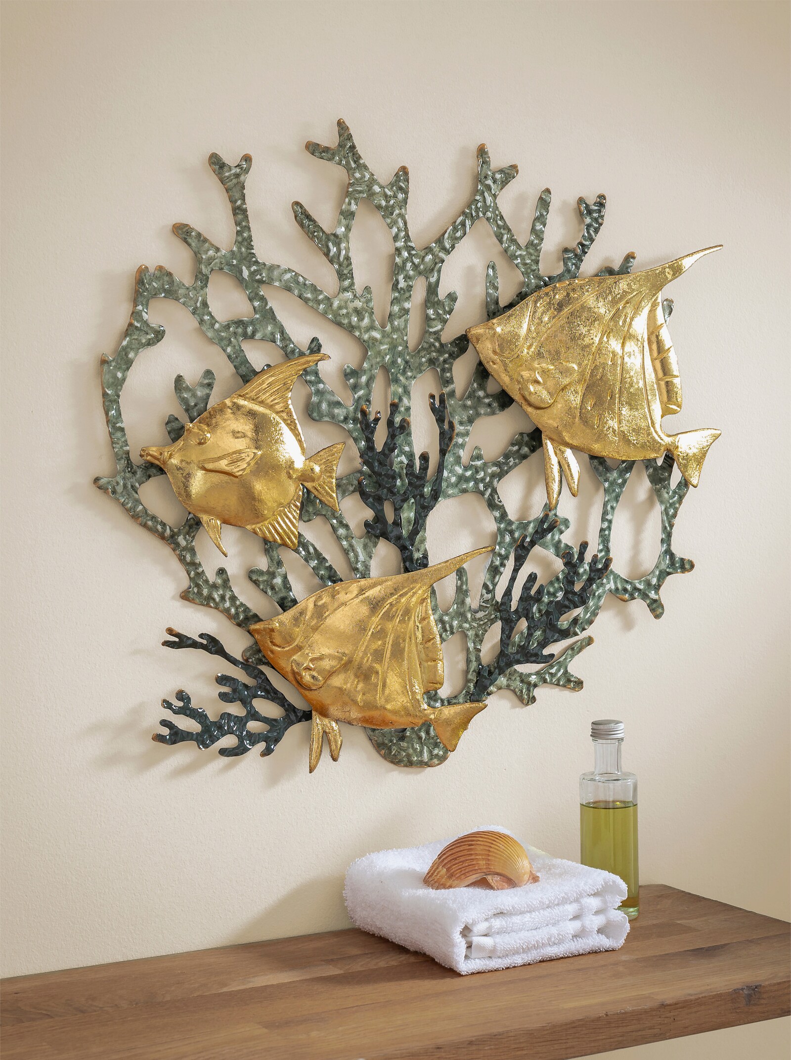 heine home Wanddeko - goldfarben-grün