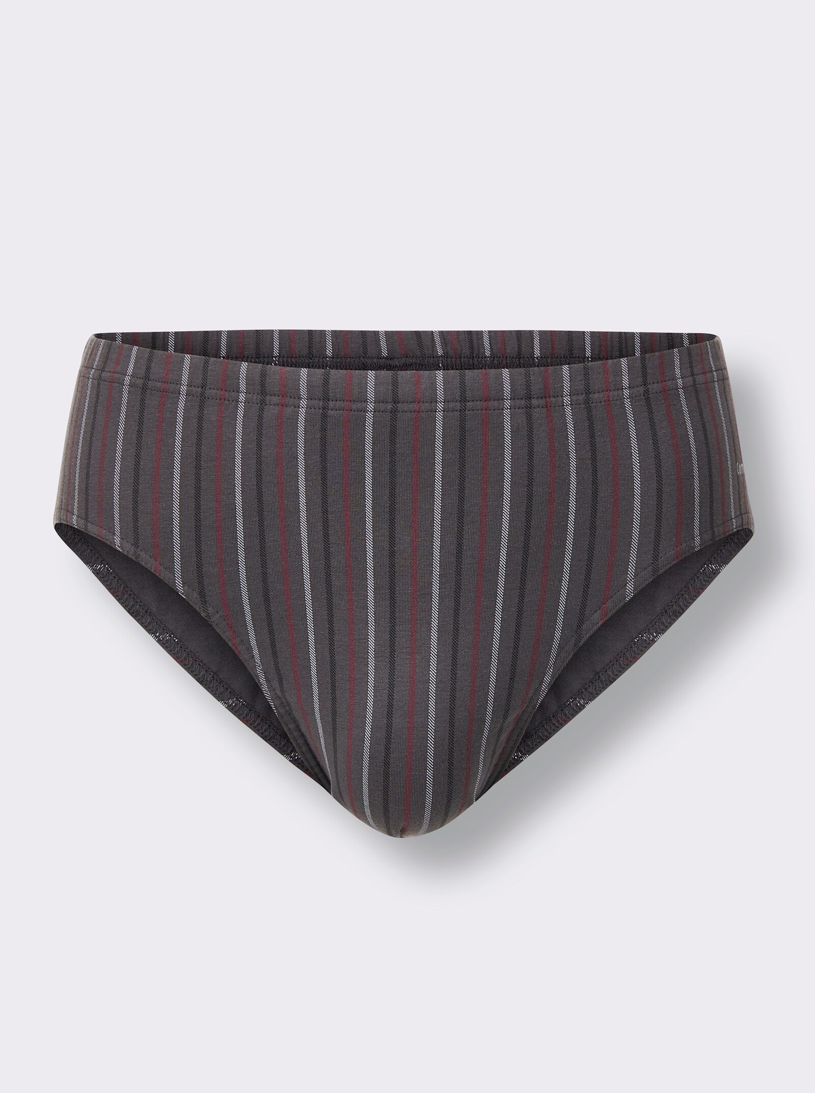 Comte Slips - anthrazit-grau-gestreift