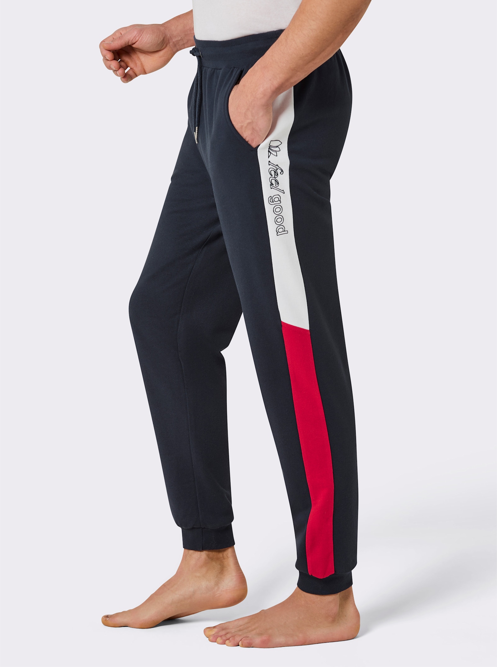 feel good Hose - marine-dunkelrot