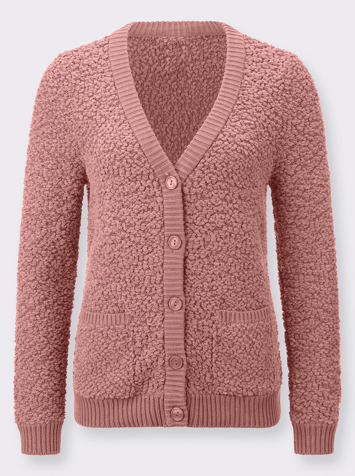 Strickjacke - rosenholz