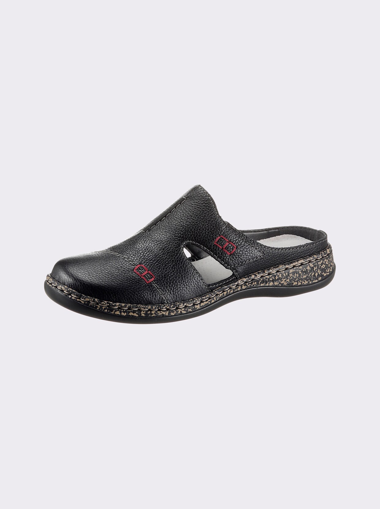 Rieker Slippers - zwart