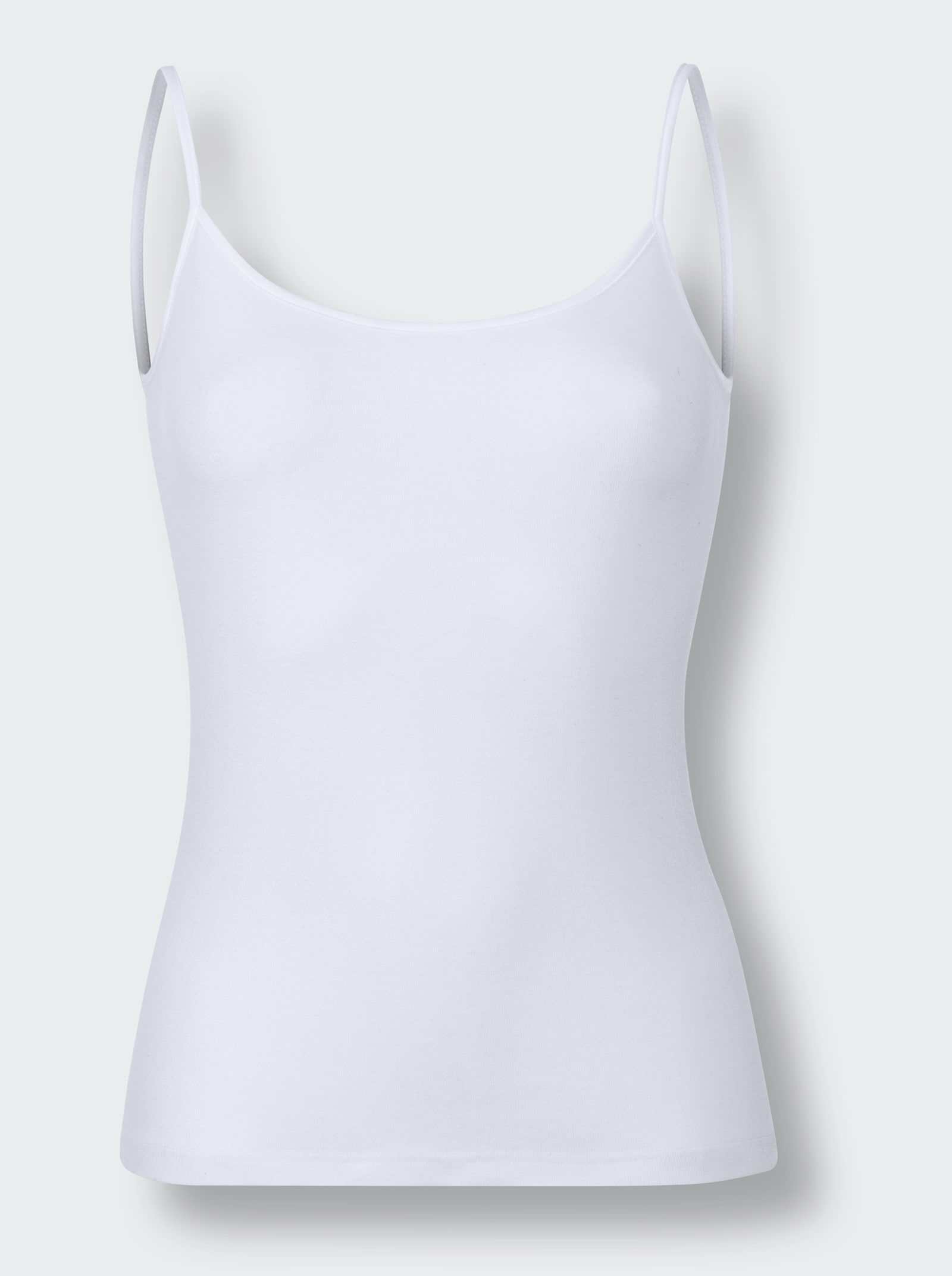 Nina von C. Top s jemným žebrováním - bílá