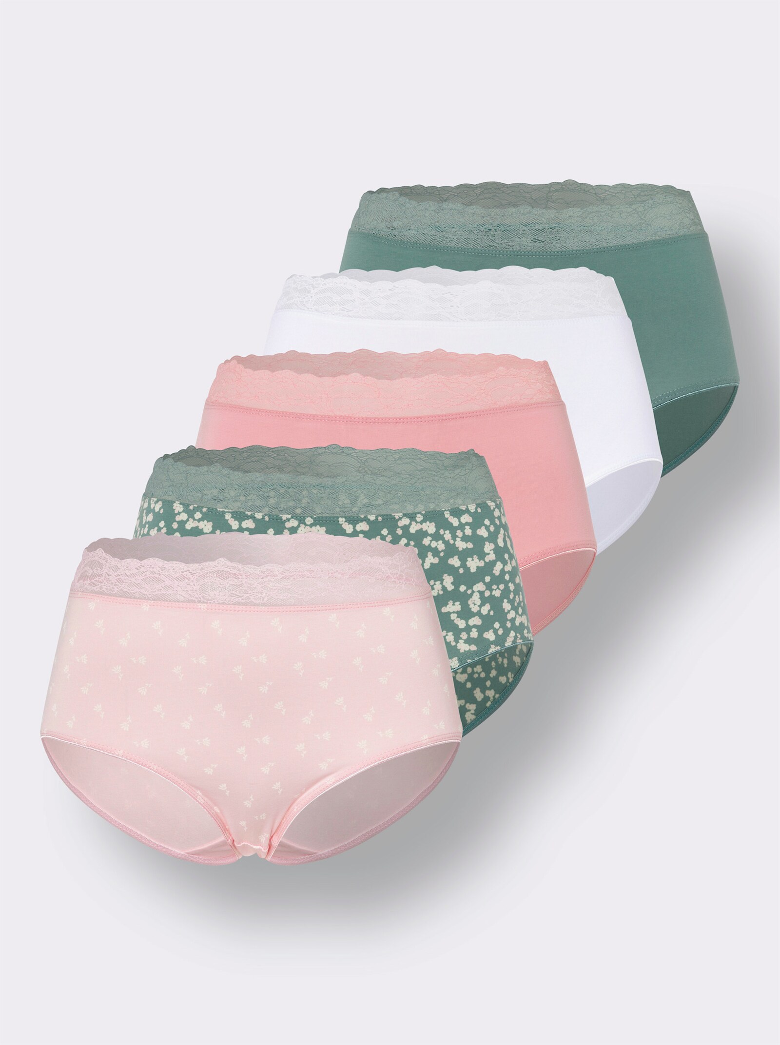 Nohavičky, bal. 5ks - 2x potlač + nefrit + ecru + r. kremeň