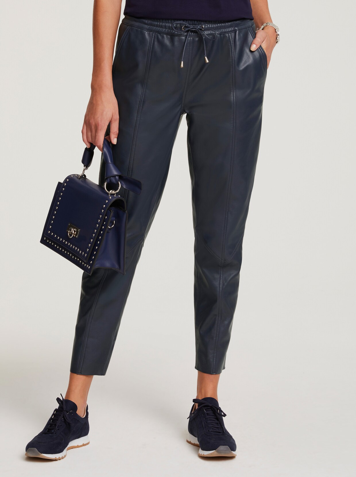 heine Lederhose - marine