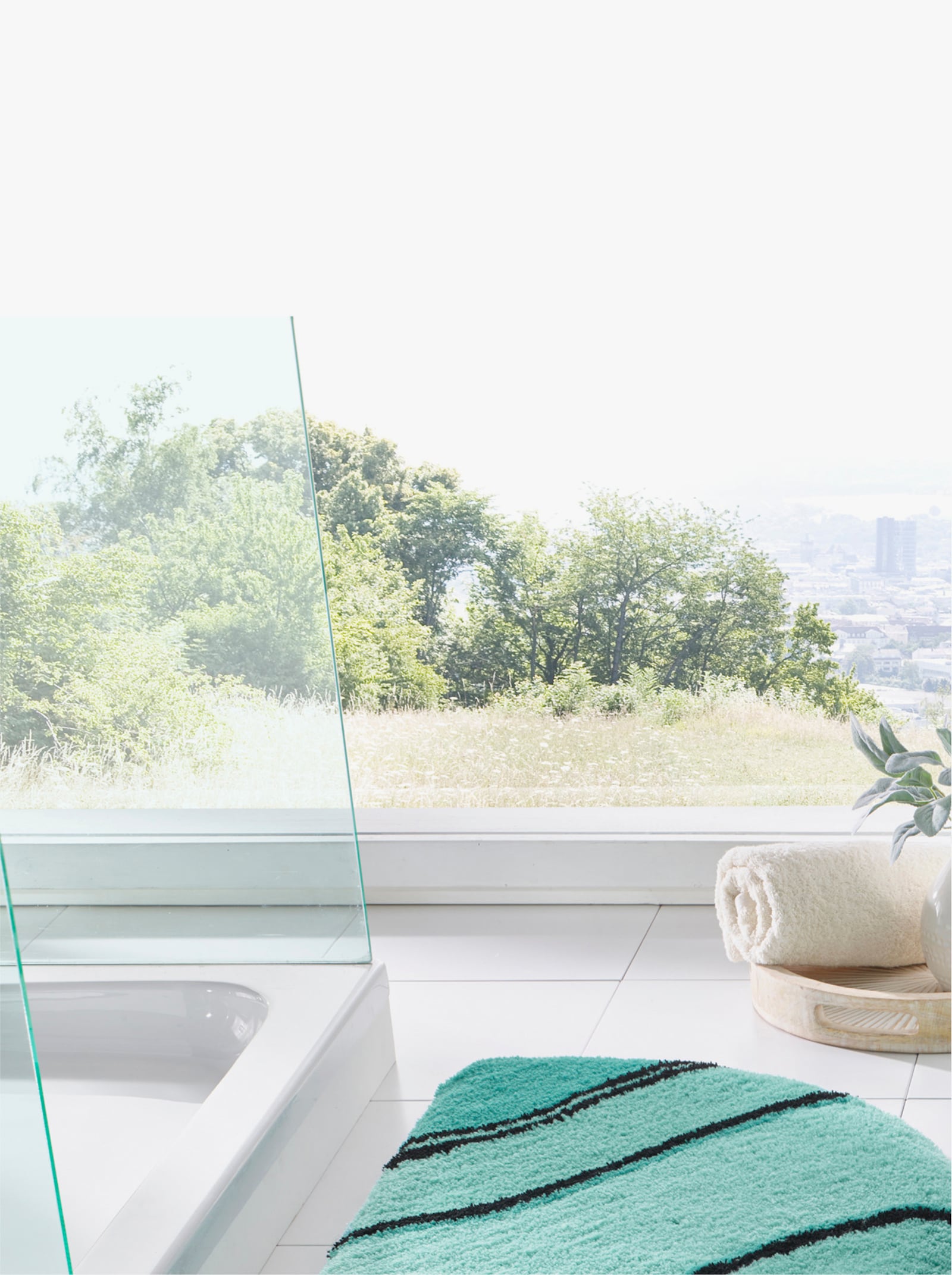 Kleine Wolke Badmat - kalkmint