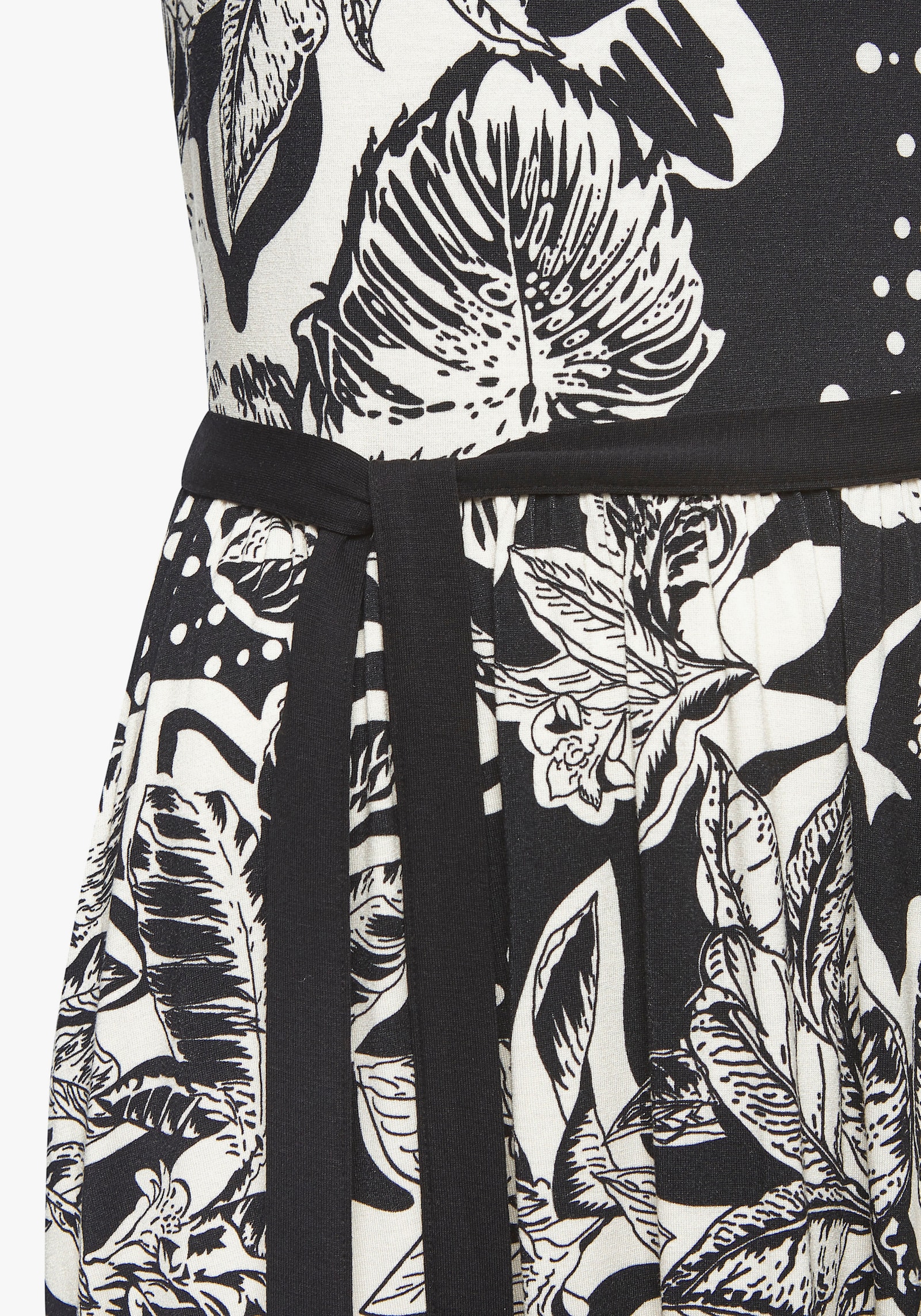 Vivance Jerseykleid - schwarz-creme bedruckt