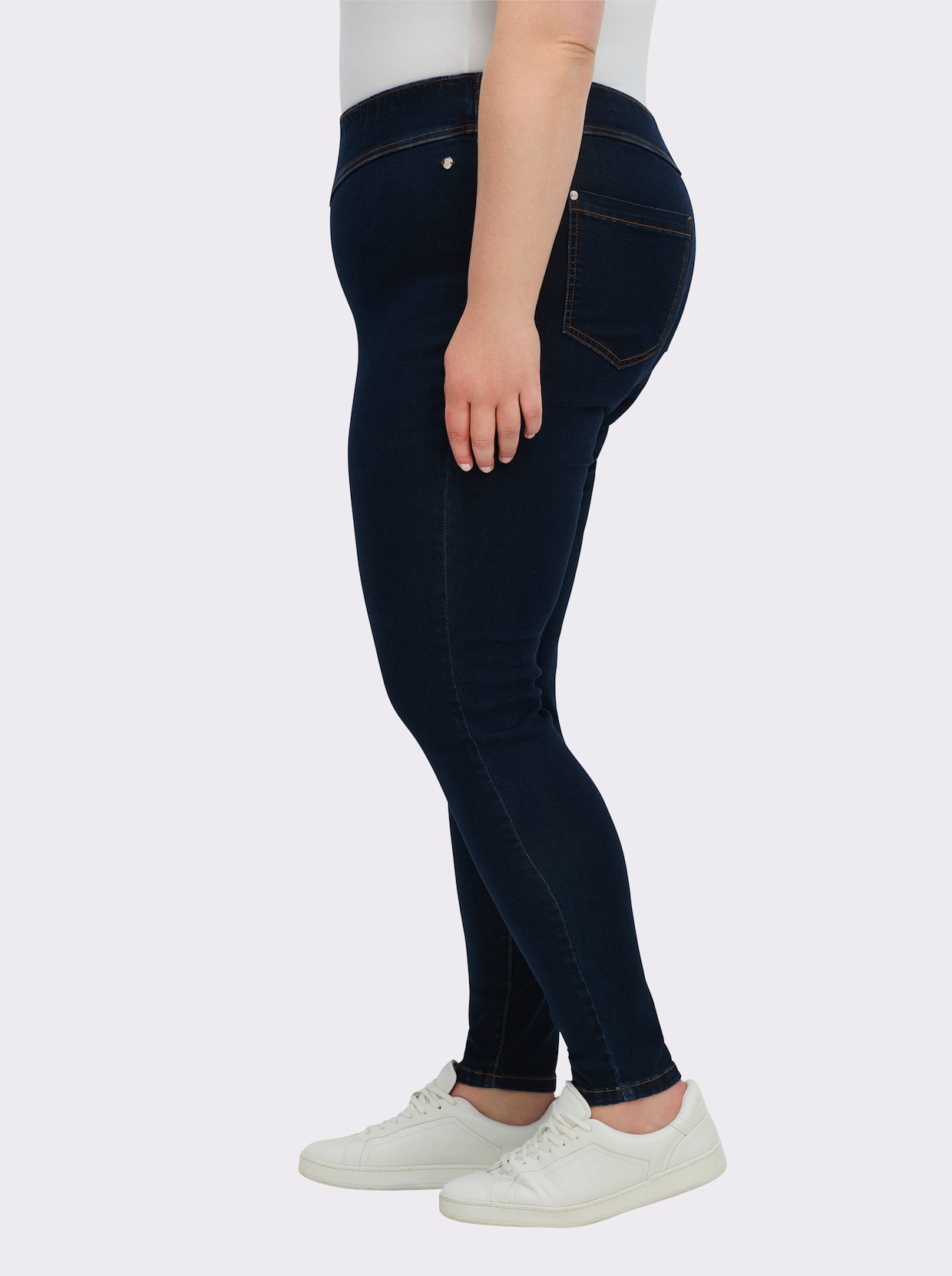 sheego Skinny Jeans - dark blue
