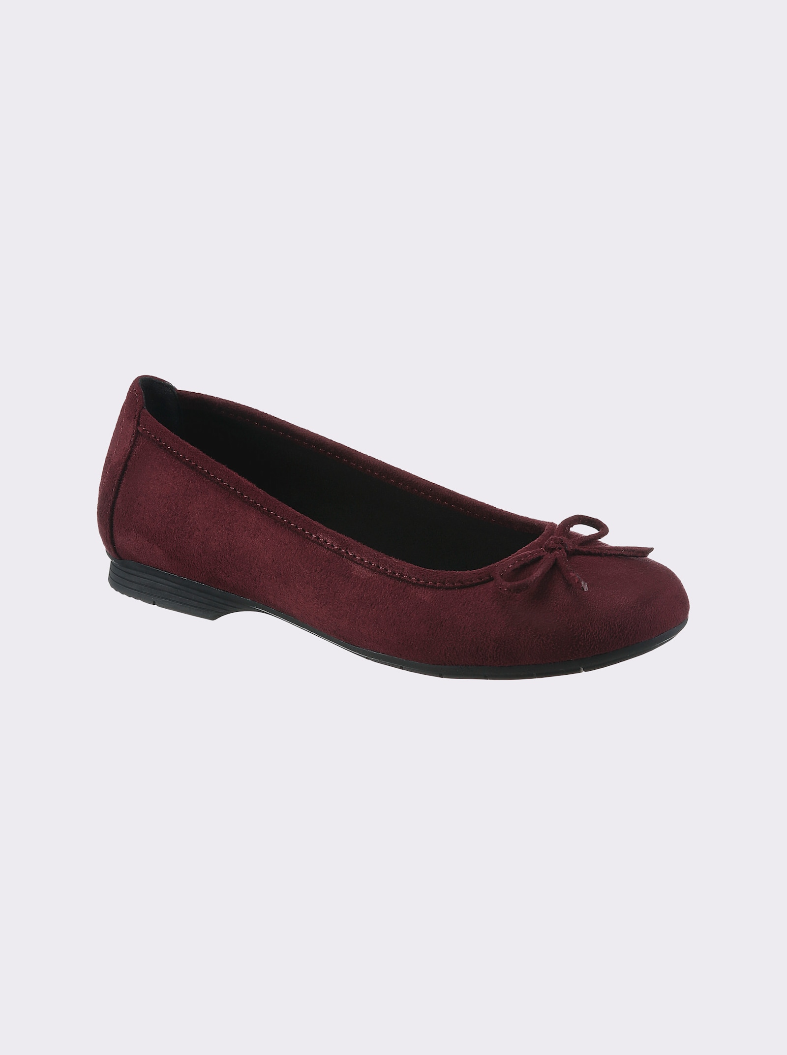 Jana Ballerina voor brede voeten - bordeaux